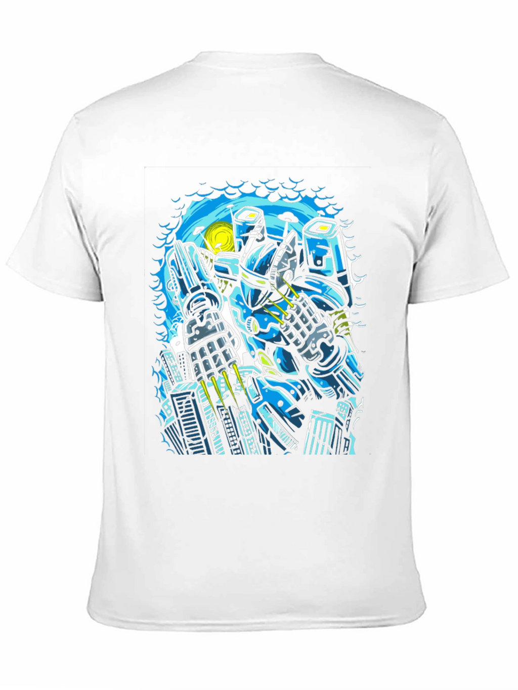 Robot Graphic Black T-Shirt