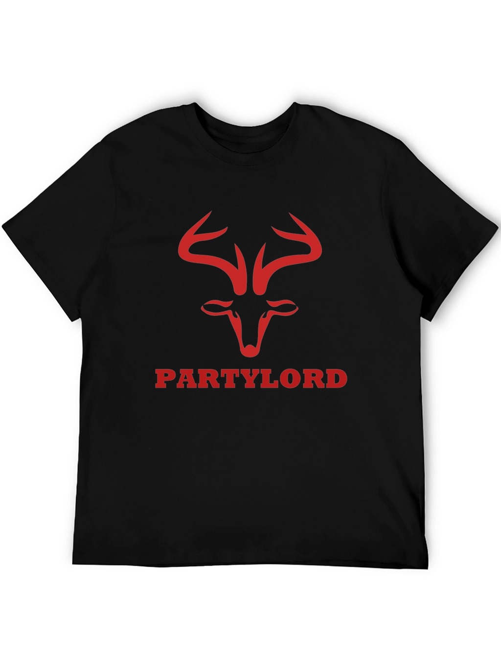 Party Lord Graphic Tee - Black Cotton T-Shirt