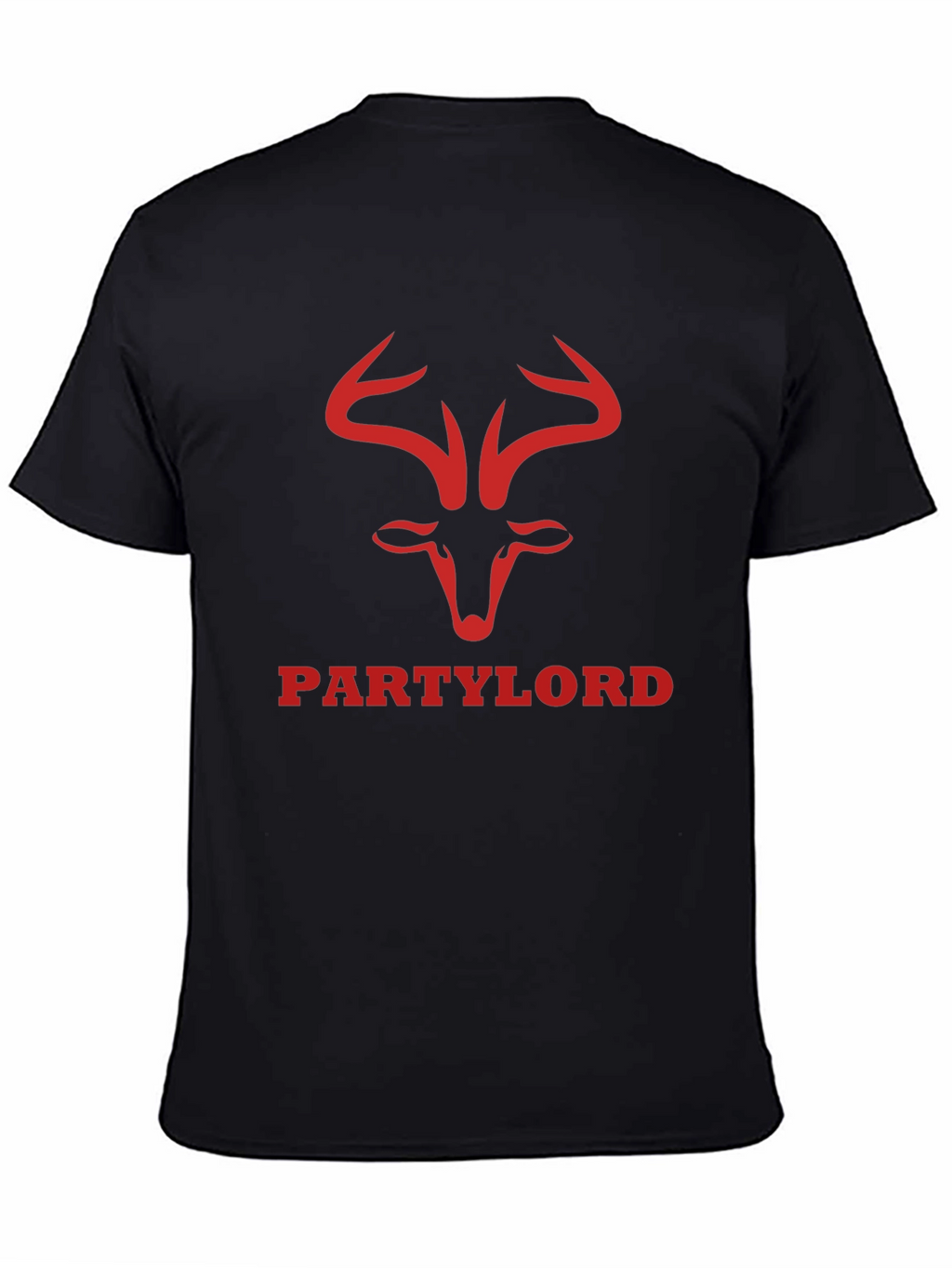 Party Lord Graphic Tee - Black Cotton T-Shirt