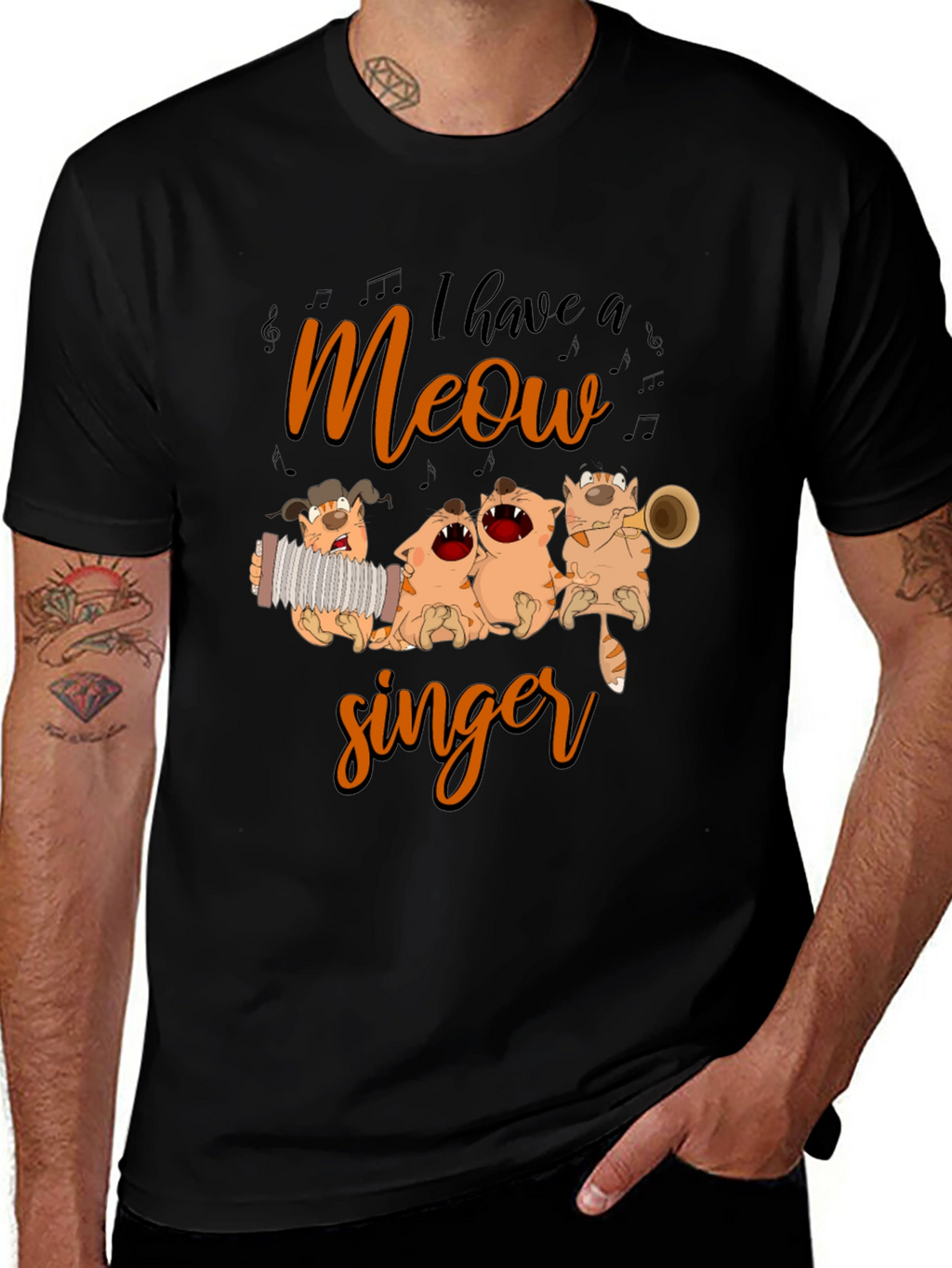 I Have a Meow Singer Graphic T-Shirt