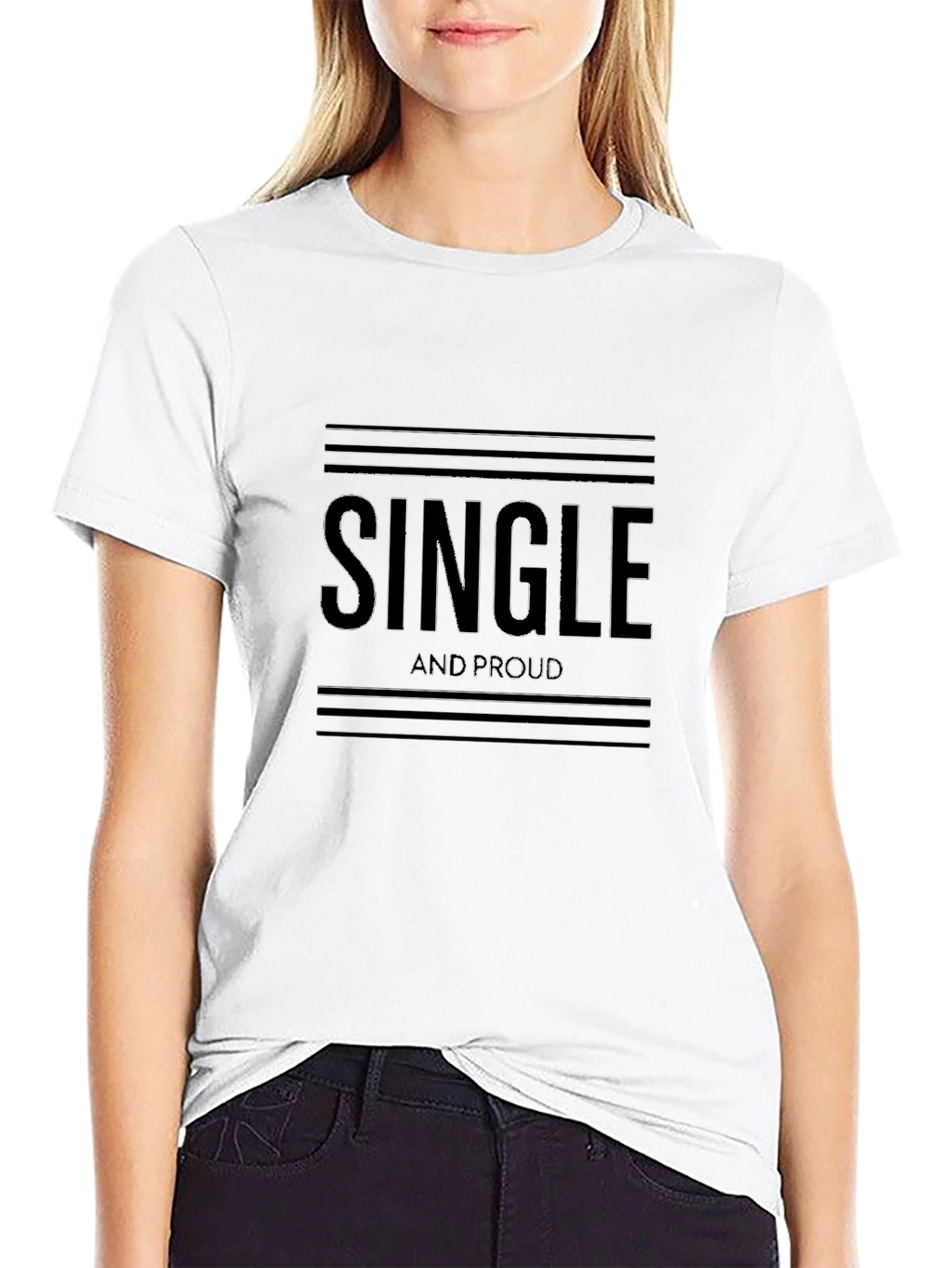 Single and Proud Black T-Shirt