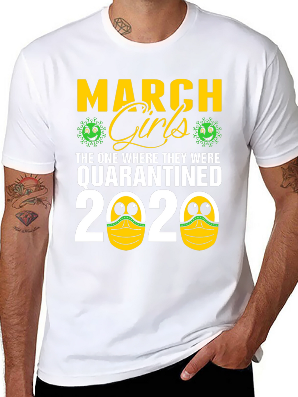 March Girls Quarantined 2020 Graphic Tee