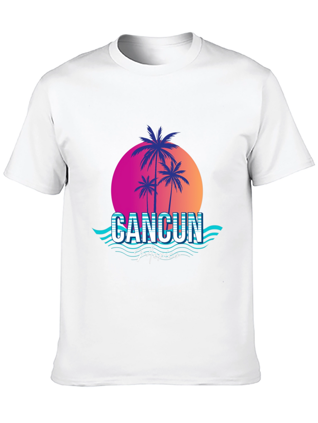 Cancun Mexico Retro Graphic Tee