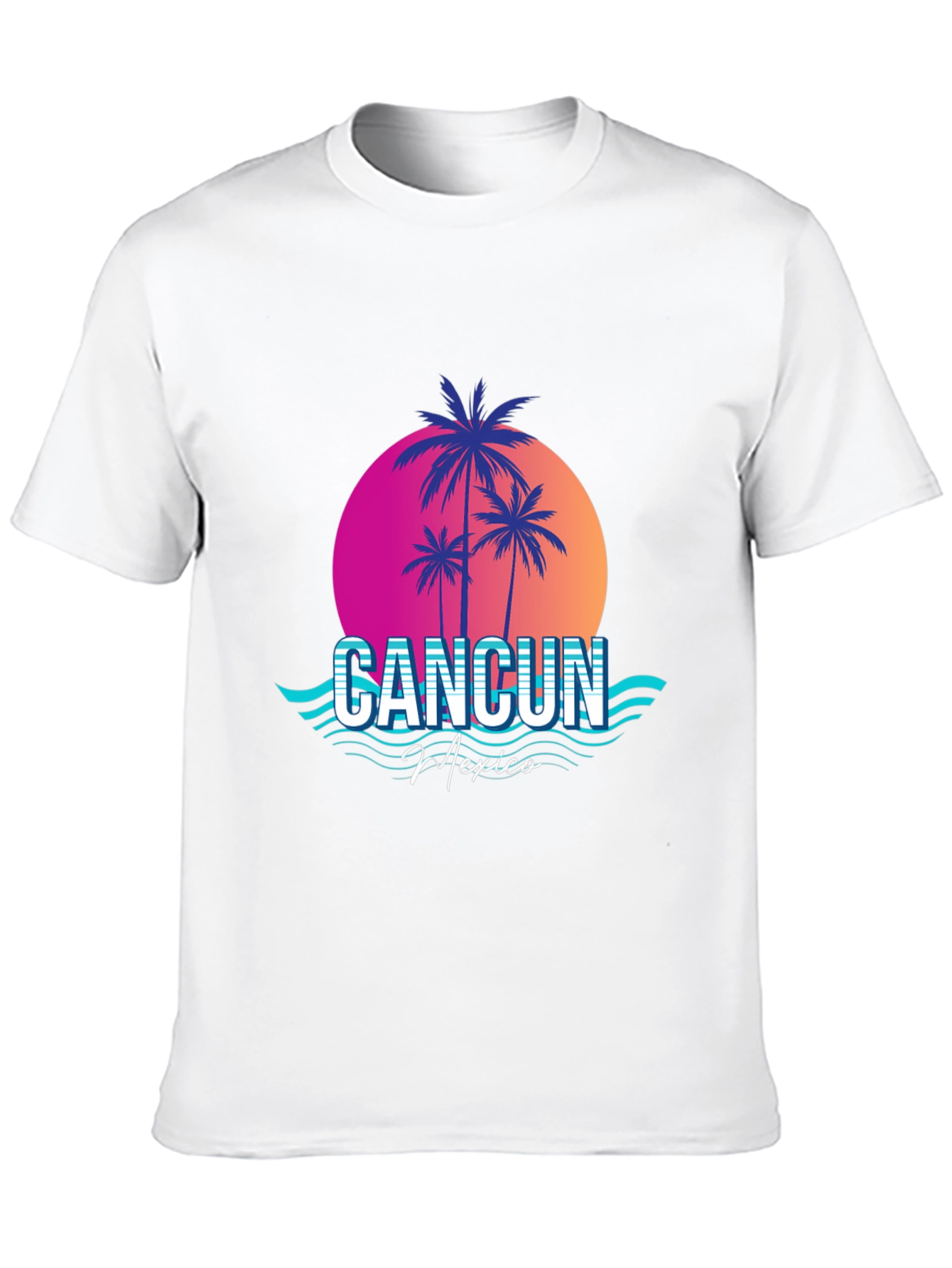 Cancun Mexico Retro Graphic Tee