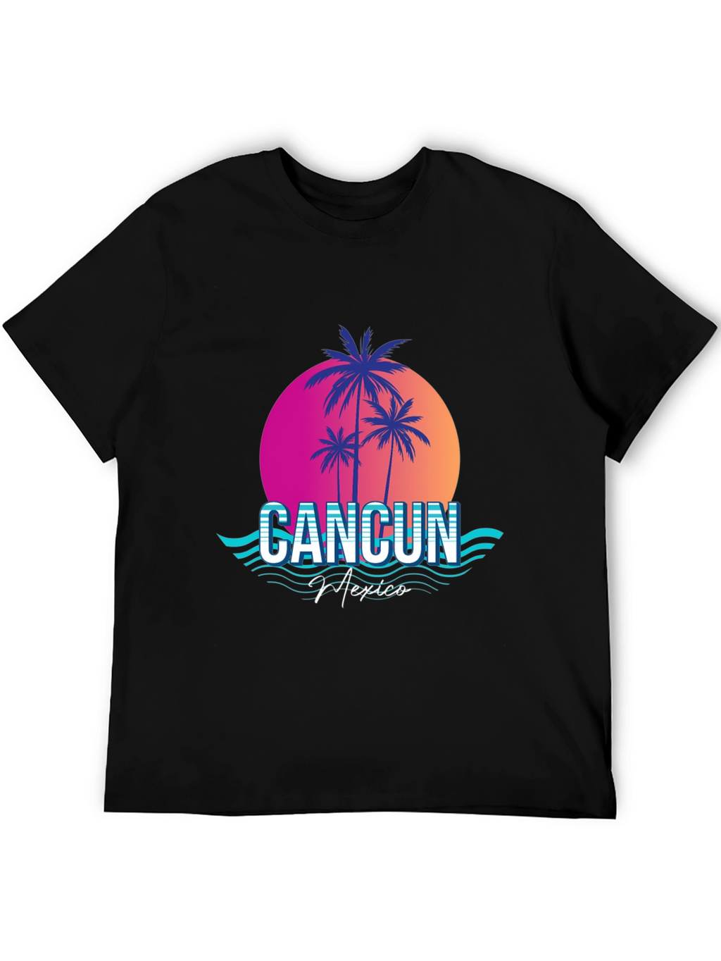 Cancun Mexico Retro Graphic Tee