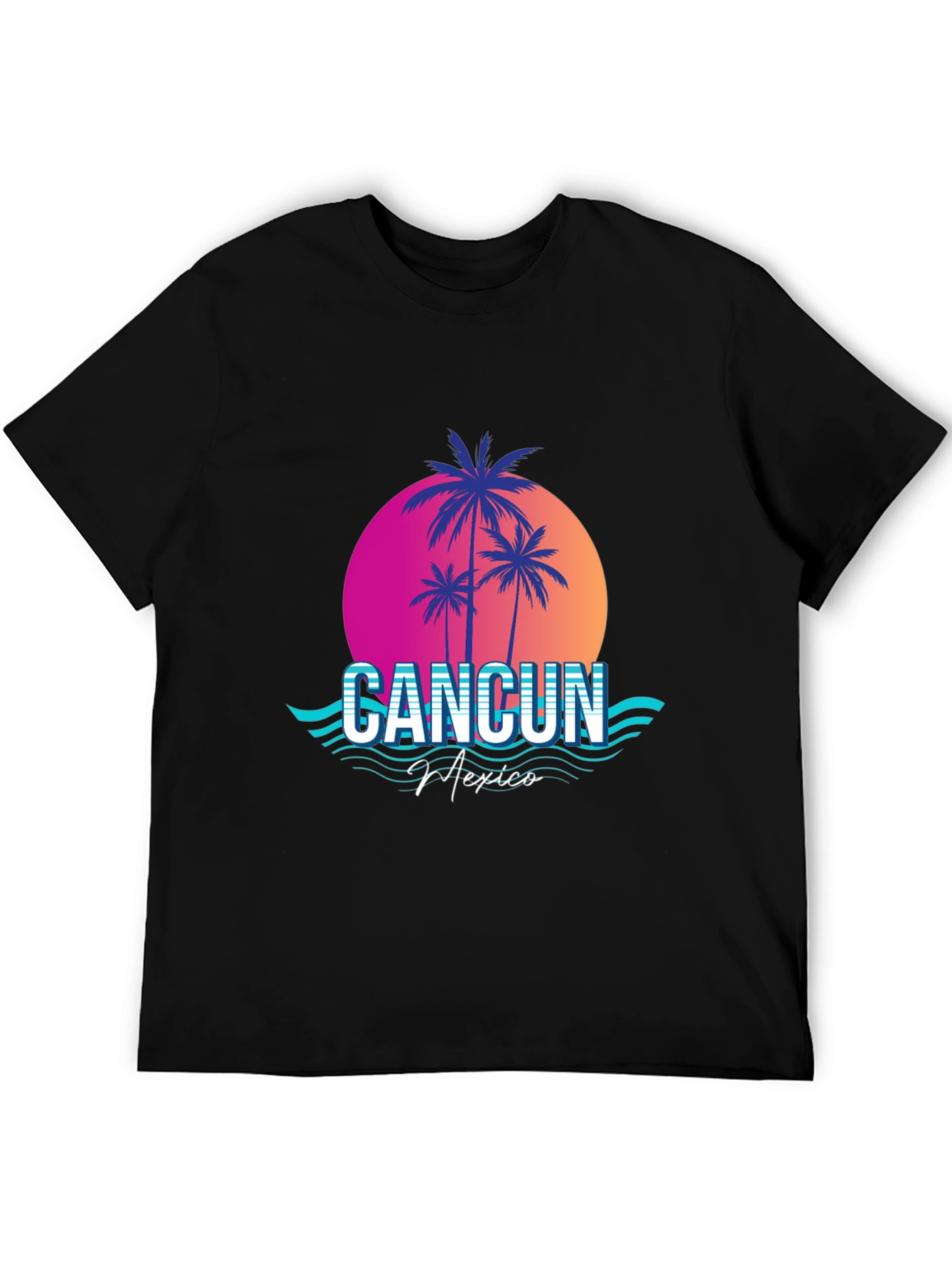 Cancun Mexico Retro Graphic Tee