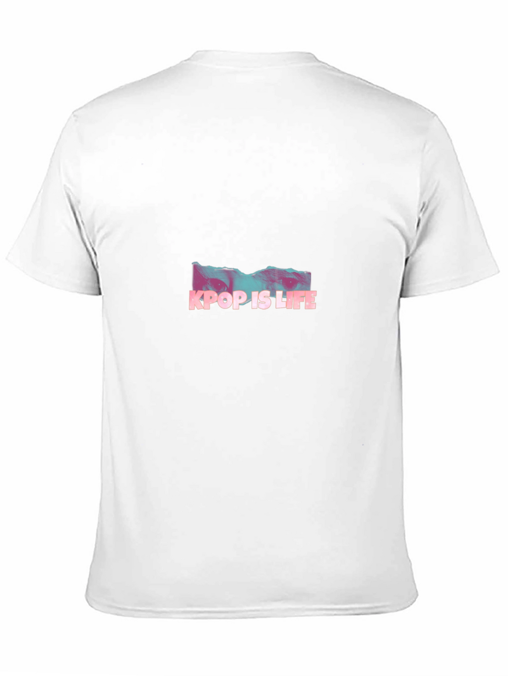 Kpop Is Life Graphic Tee - Black Casual T-Shirt
