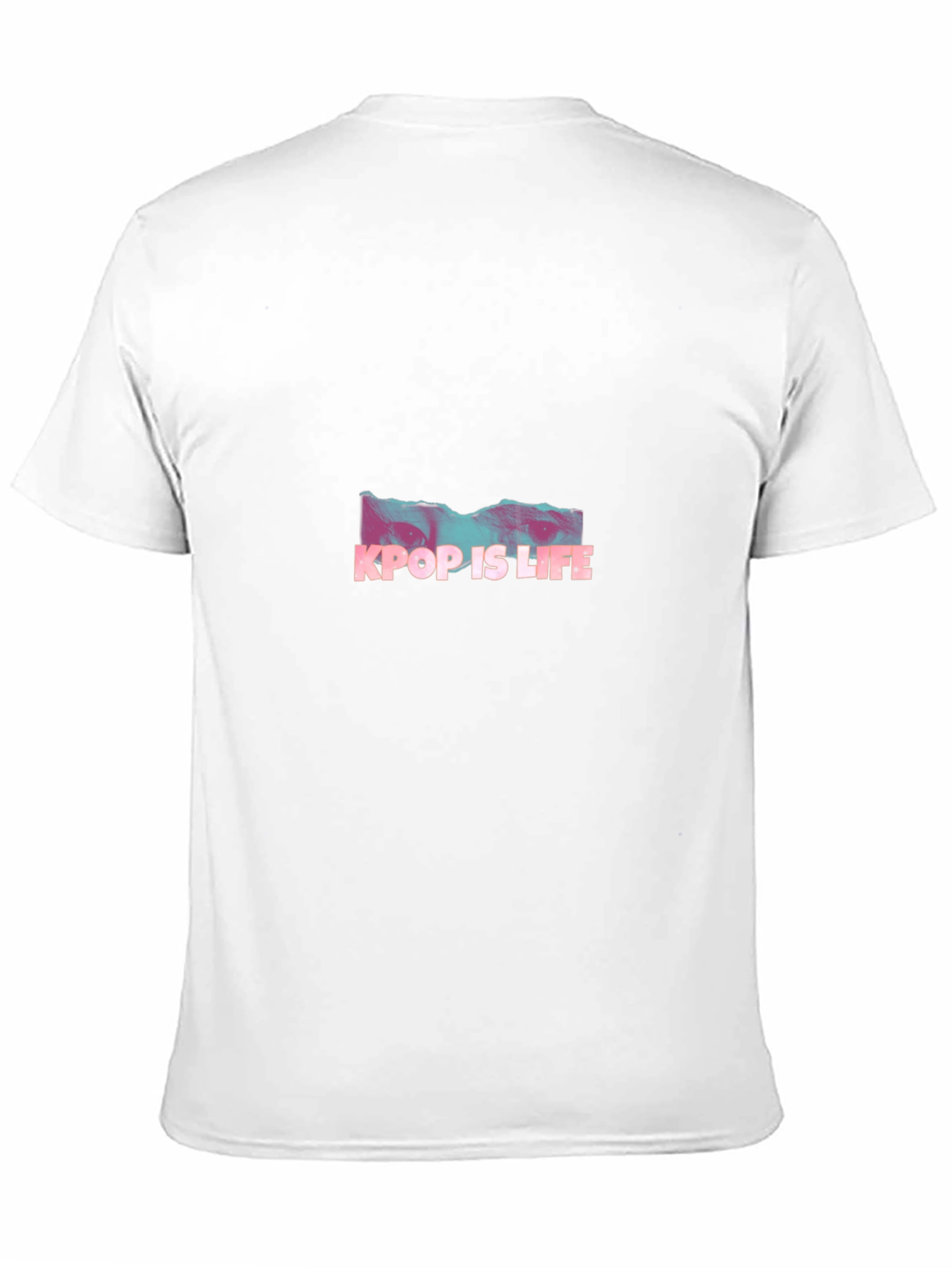 Kpop Is Life Graphic Tee - Black Casual T-Shirt