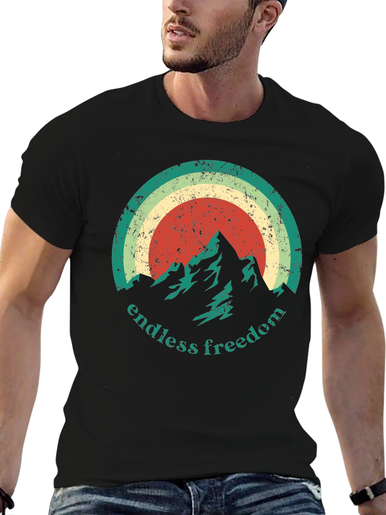 Endless Freedom Mountain Graphic Tee