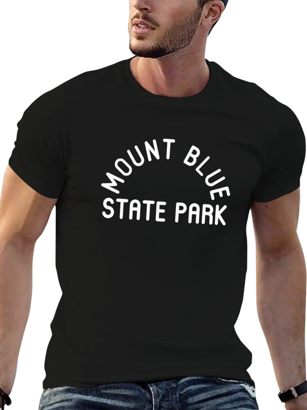 Mount Blue State Park Black T-Shirt