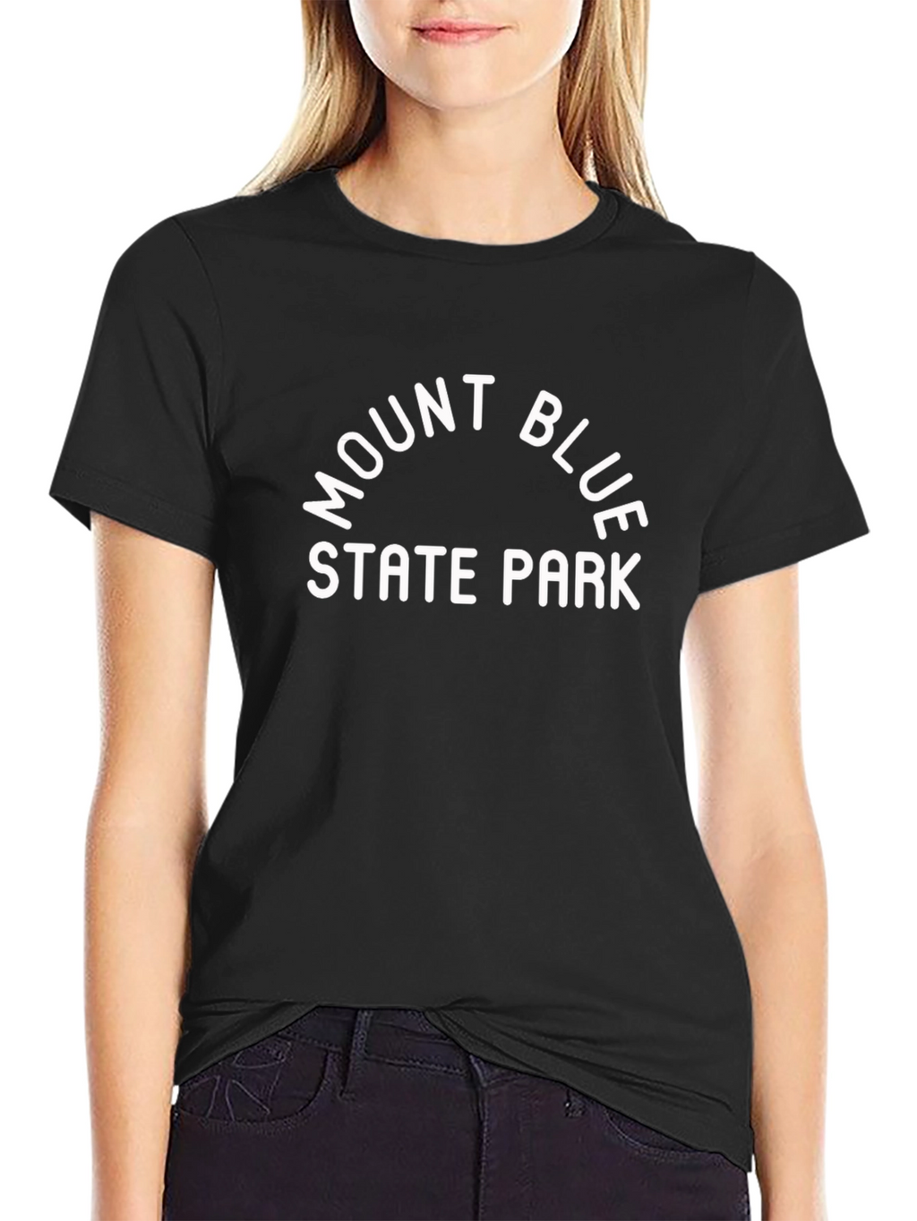 Mount Blue State Park Black T-Shirt
