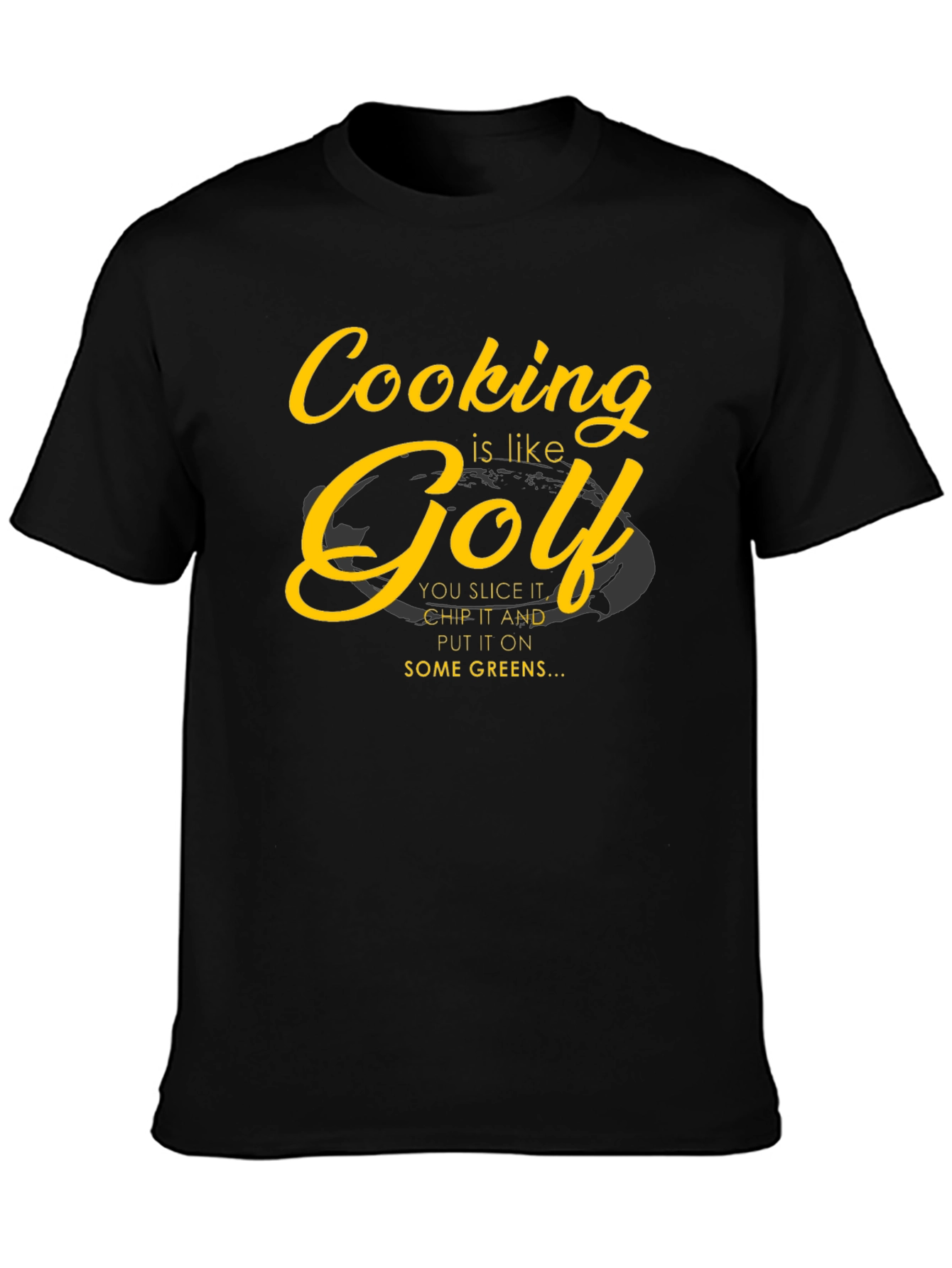 Cooking is Like Golf T-Shirt - Humorous Chef Tee