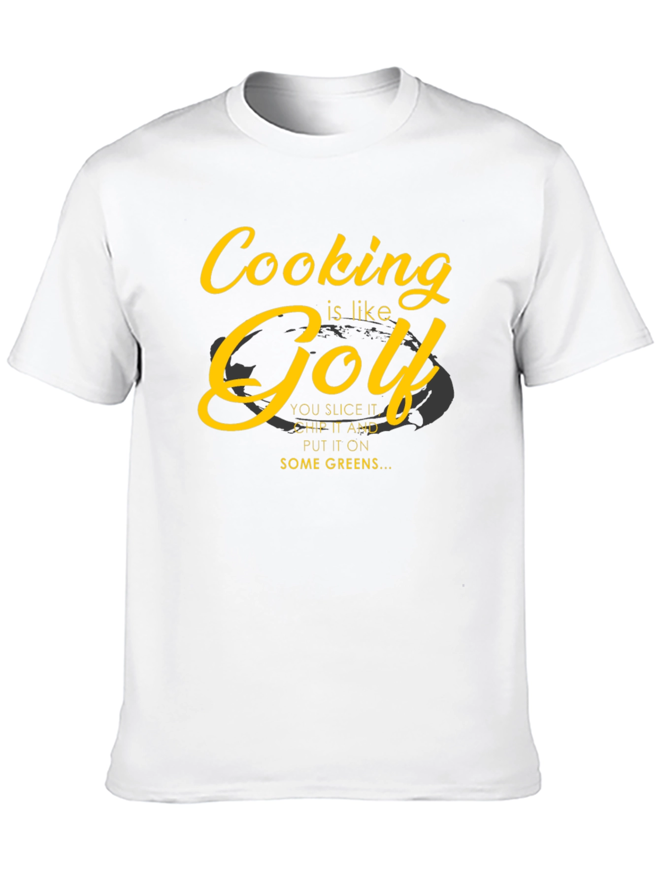 Cooking is Like Golf T-Shirt - Humorous Chef Tee