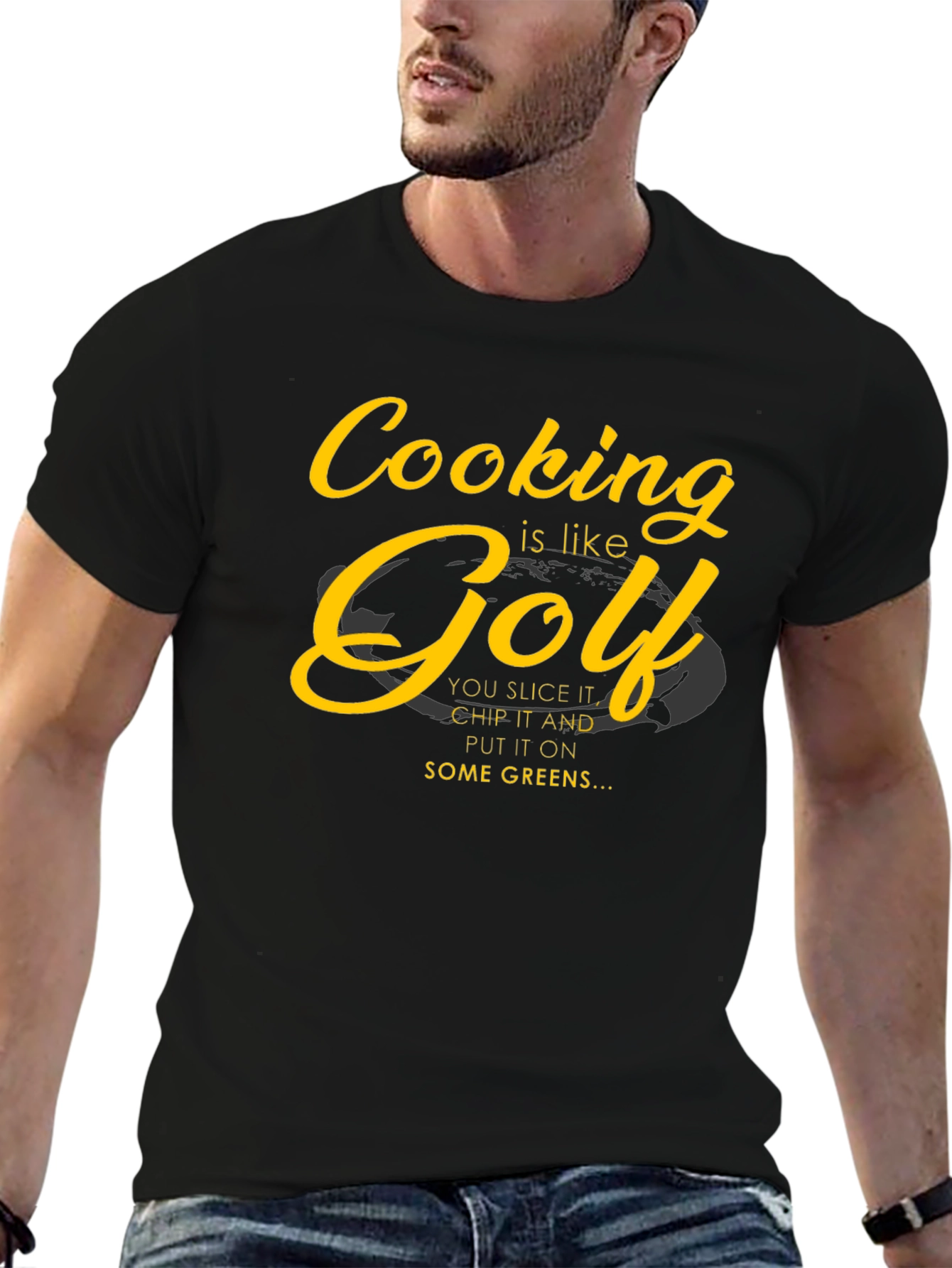 Cooking is Like Golf T-Shirt - Humorous Chef Tee