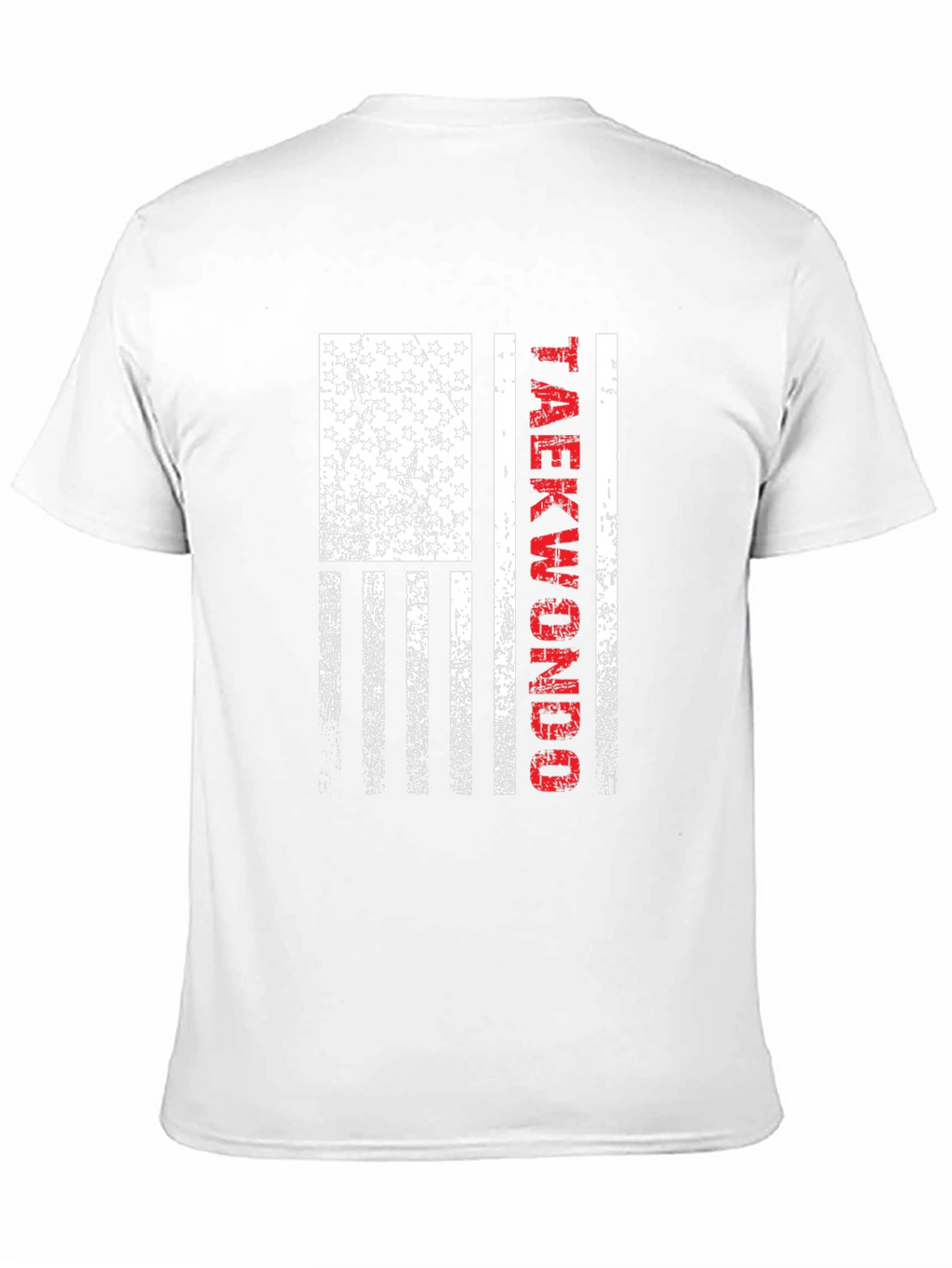 Taekwondo American Flag Graphic T-Shirt