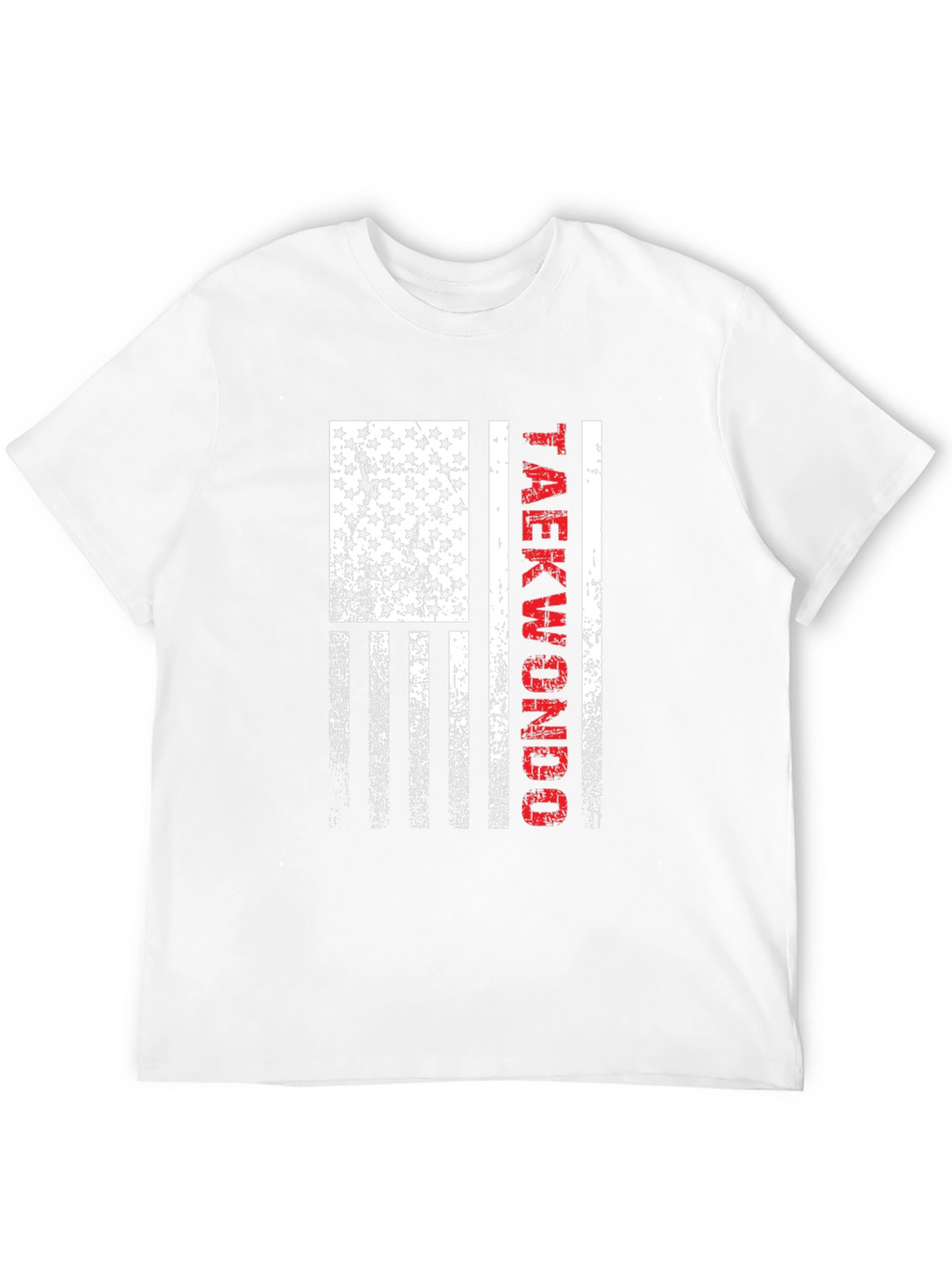 Taekwondo American Flag Graphic T-Shirt
