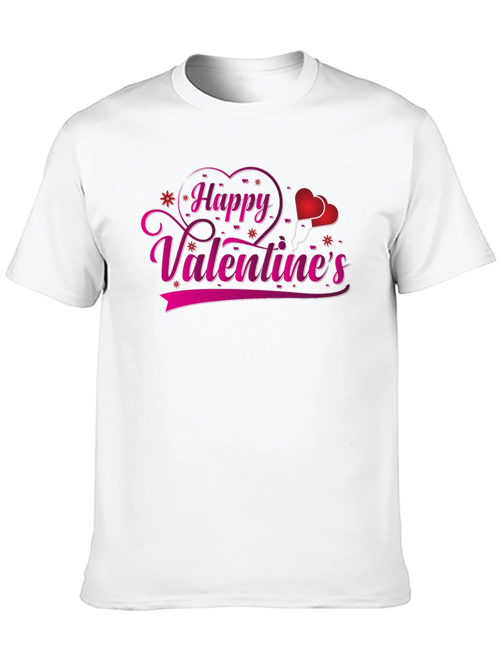 Happy Valentines Day Black T-Shirt