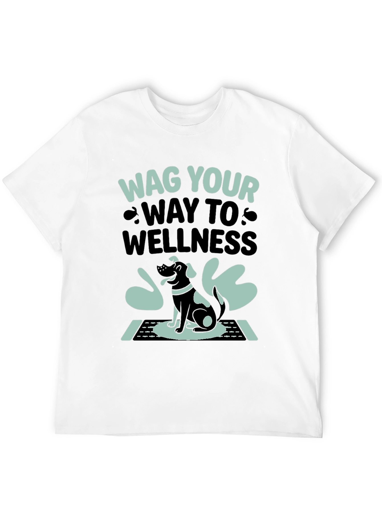 Wag Your Way to Wellness T-Shirt - Black