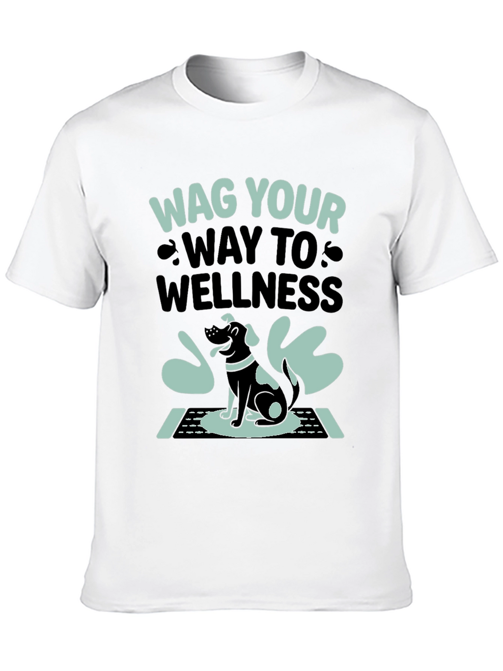Wag Your Way to Wellness T-Shirt - Black