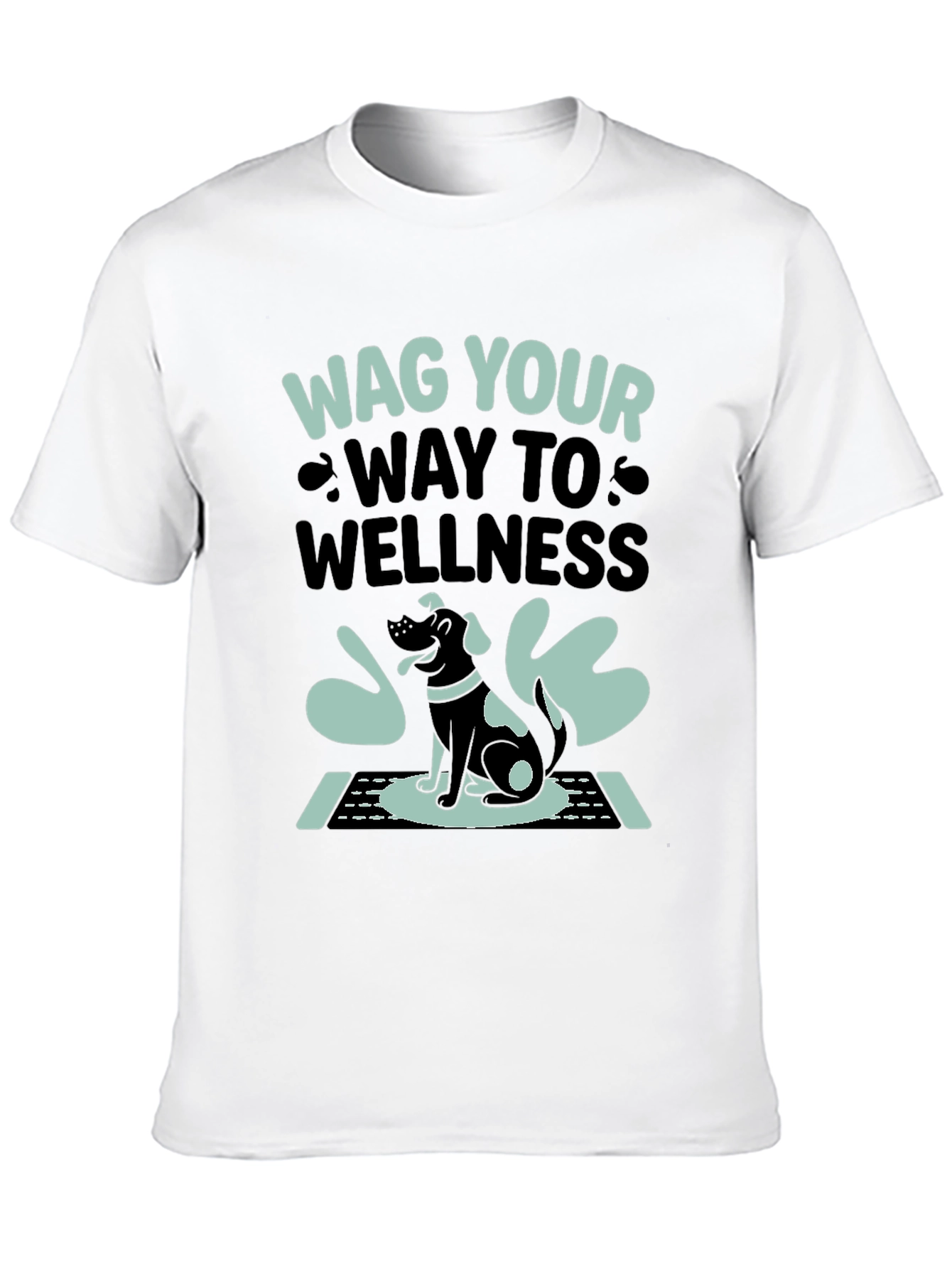 Wag Your Way to Wellness T-Shirt - Black