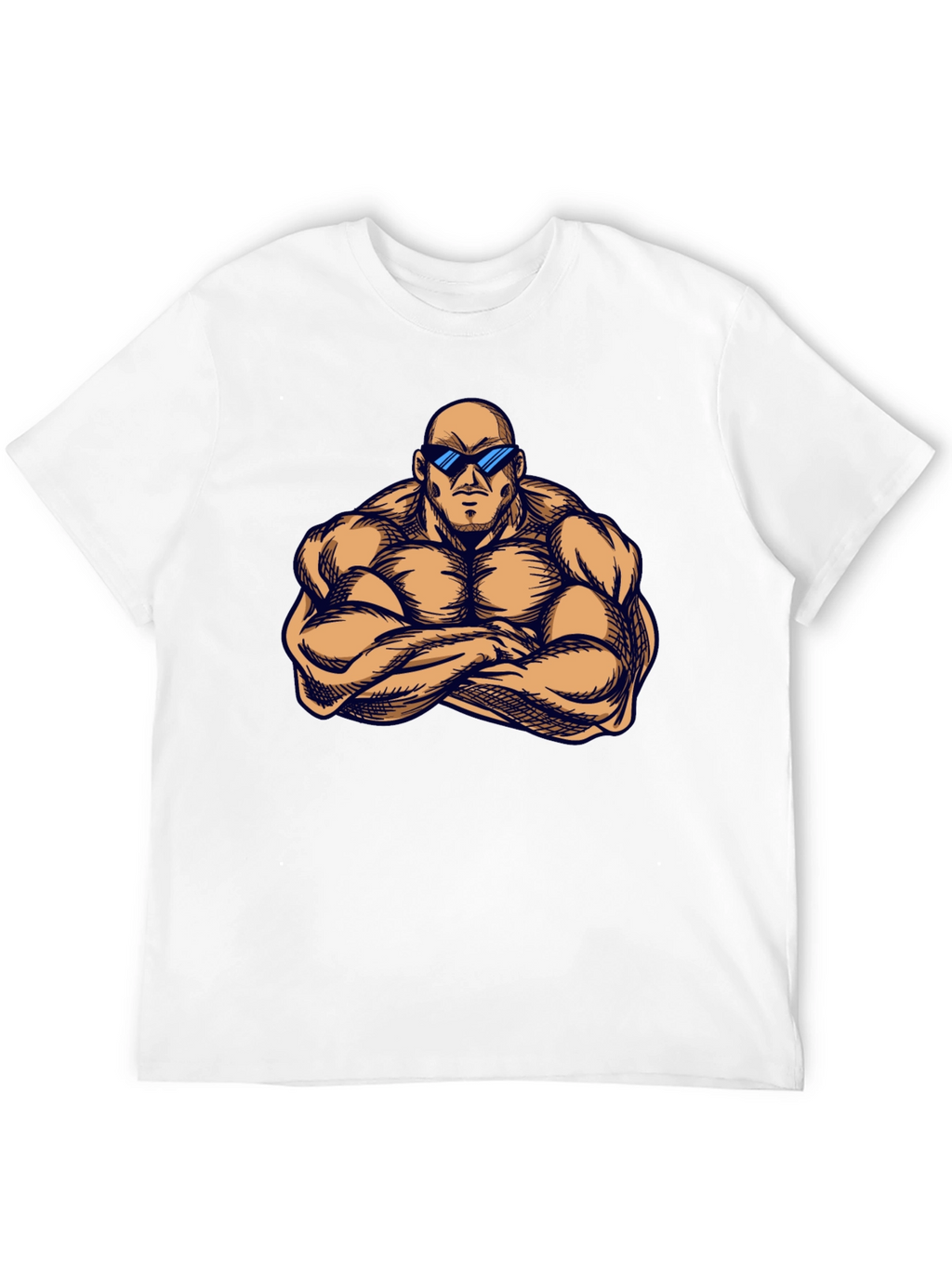 Muscle Man Graphic T-Shirt - Black