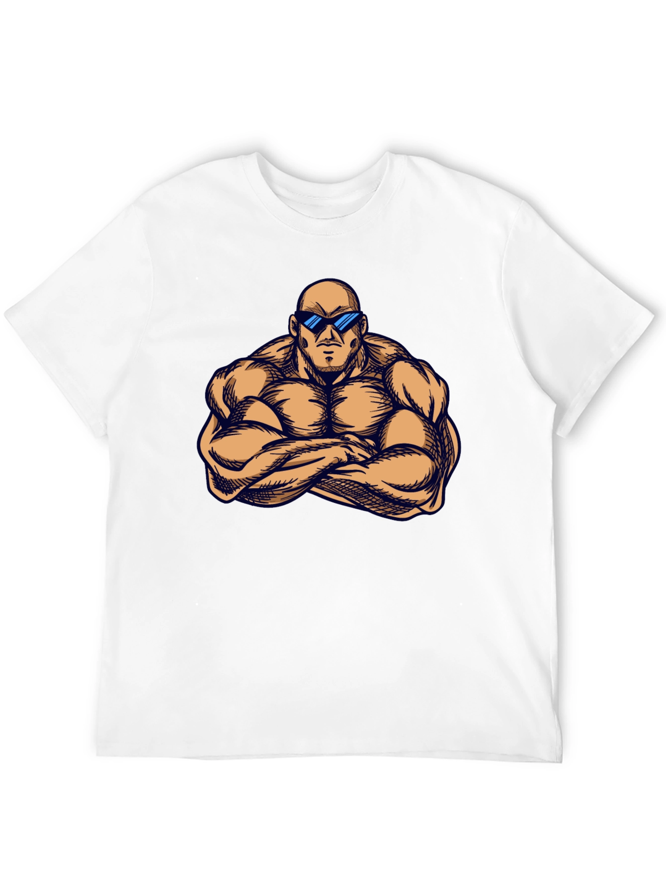 Muscle Man Graphic T-Shirt - Black