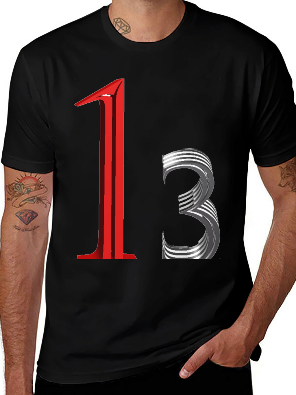 Edgy Graphic Tee - 13 Design