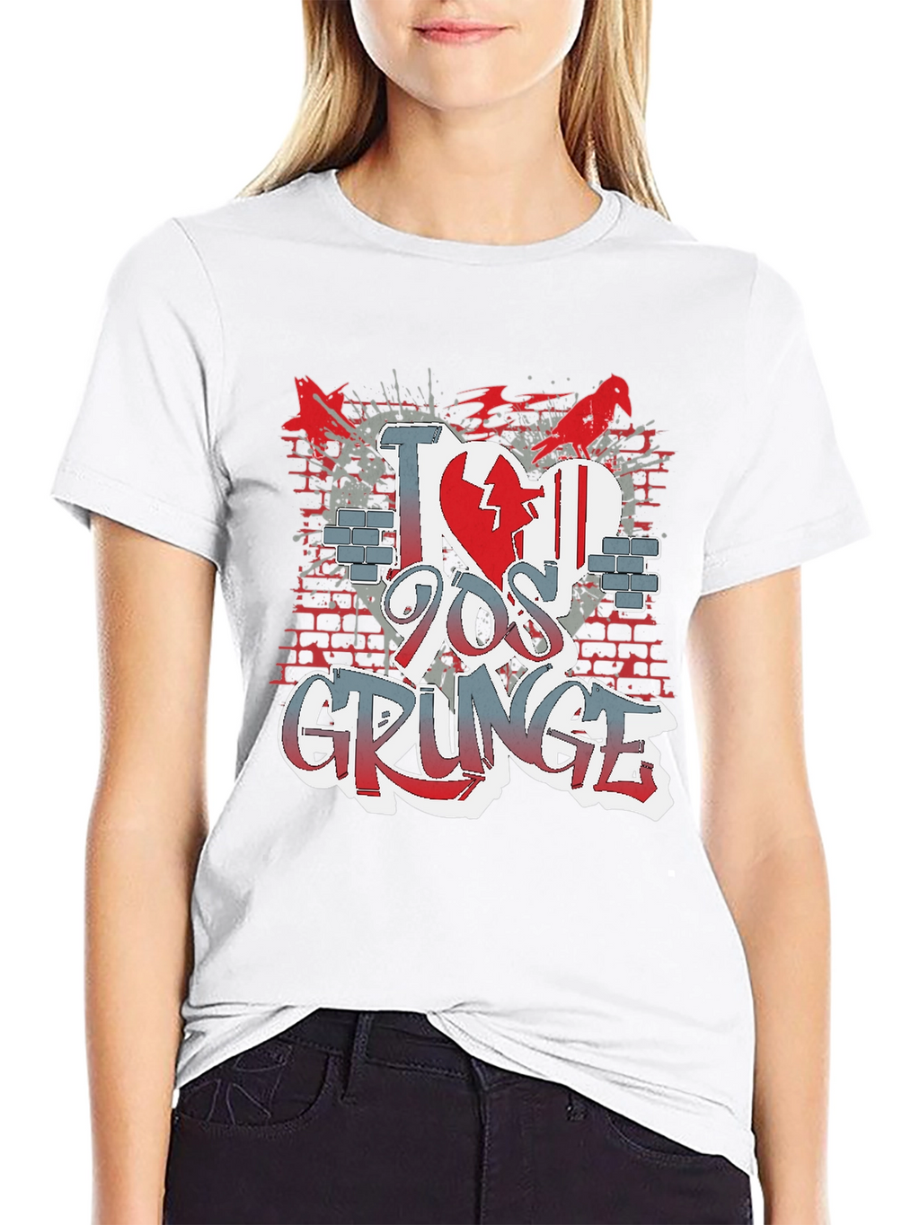 I Love 90s Grunge Graphic T-Shirt