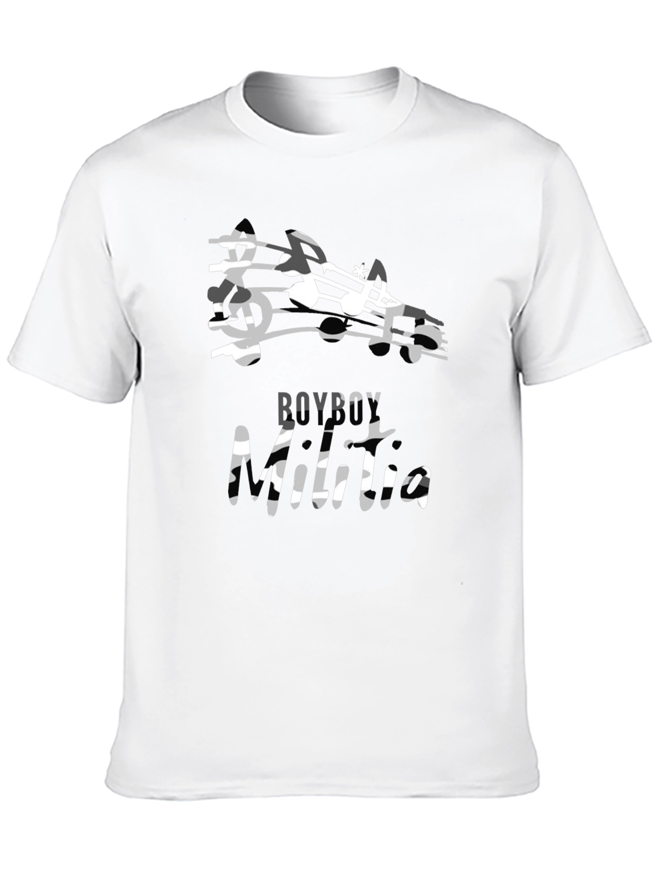 Boyboy Music Tee - Black Short Sleeve Graphic T-Shirt