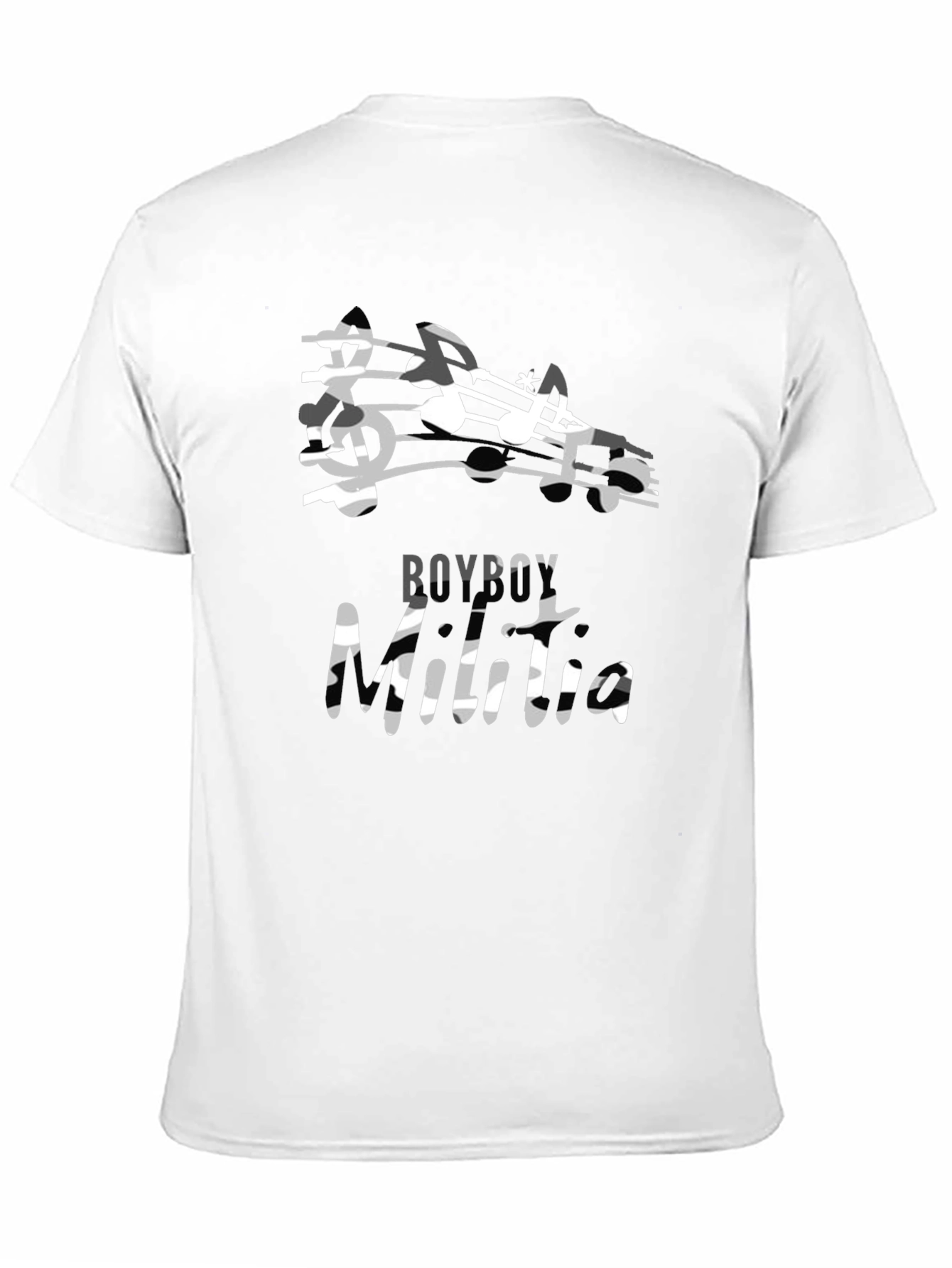 Boyboy Music Tee - Black Short Sleeve Graphic T-Shirt