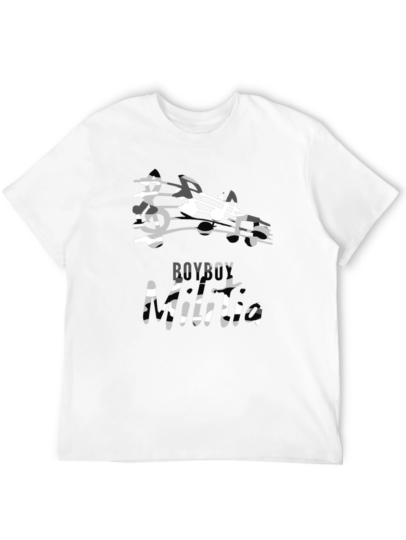 Boyboy Music Tee - Black Short Sleeve Graphic T-Shirt