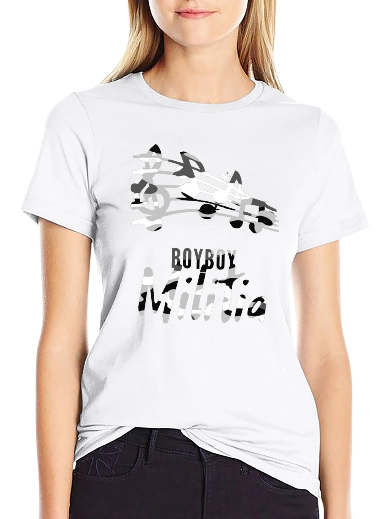 Boyboy Music Tee - Black Short Sleeve Graphic T-Shirt