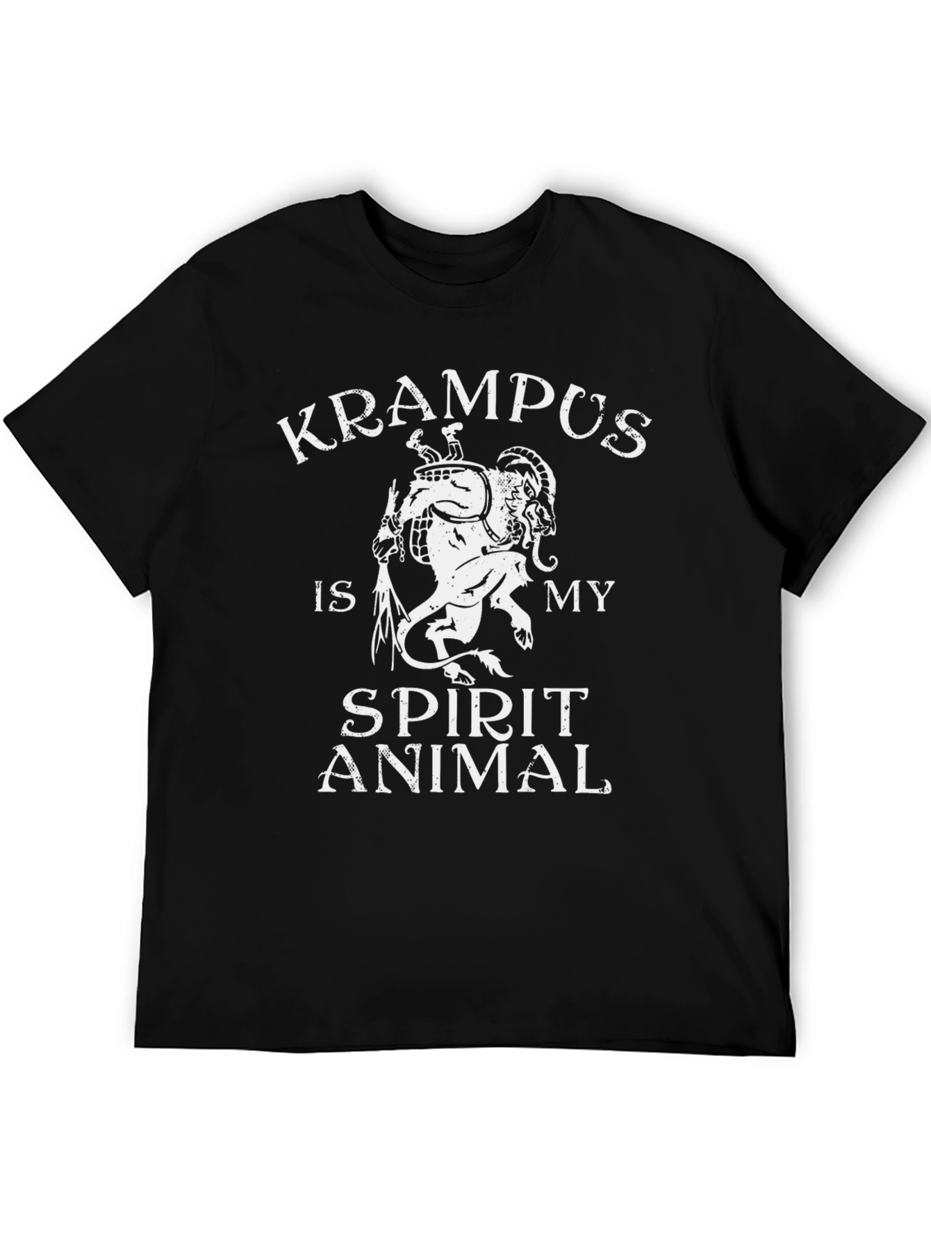 Krampus Spirit Animal Black T-Shirt