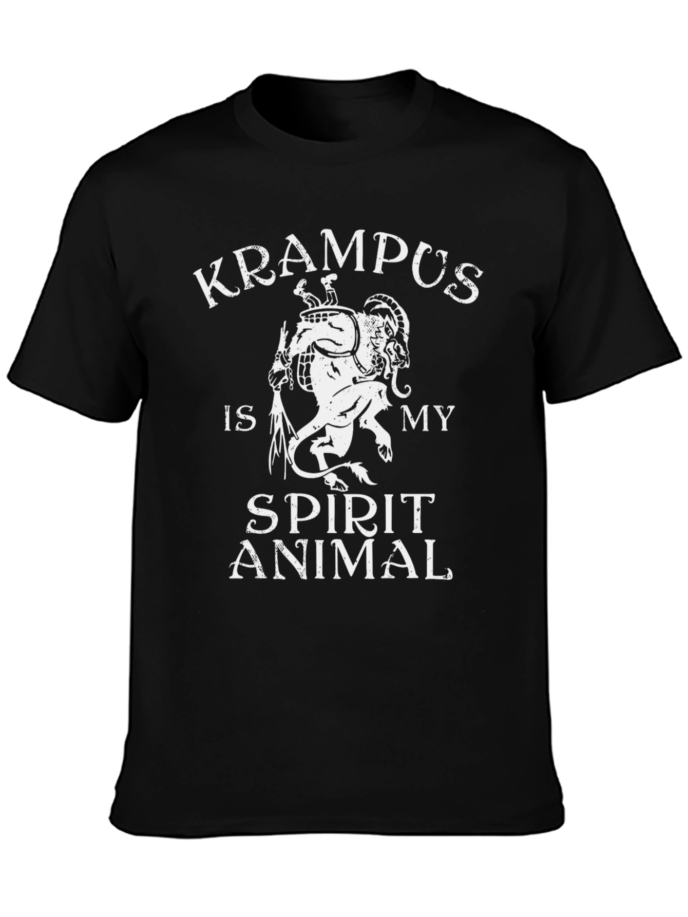 Krampus Spirit Animal Black T-Shirt