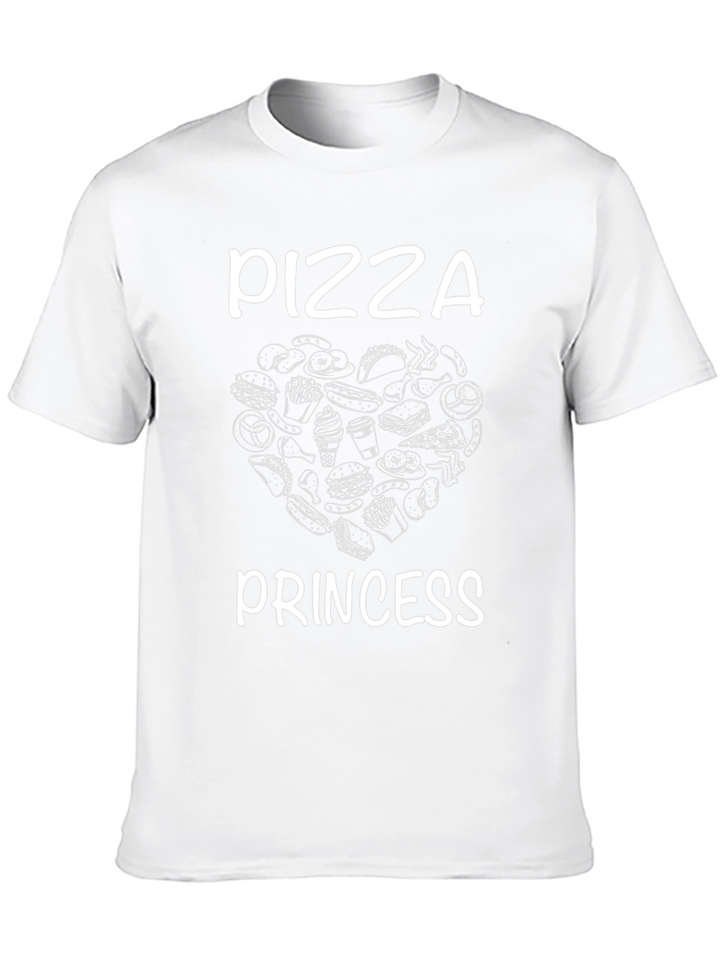 Pizza Princess Black Graphic T-Shirt