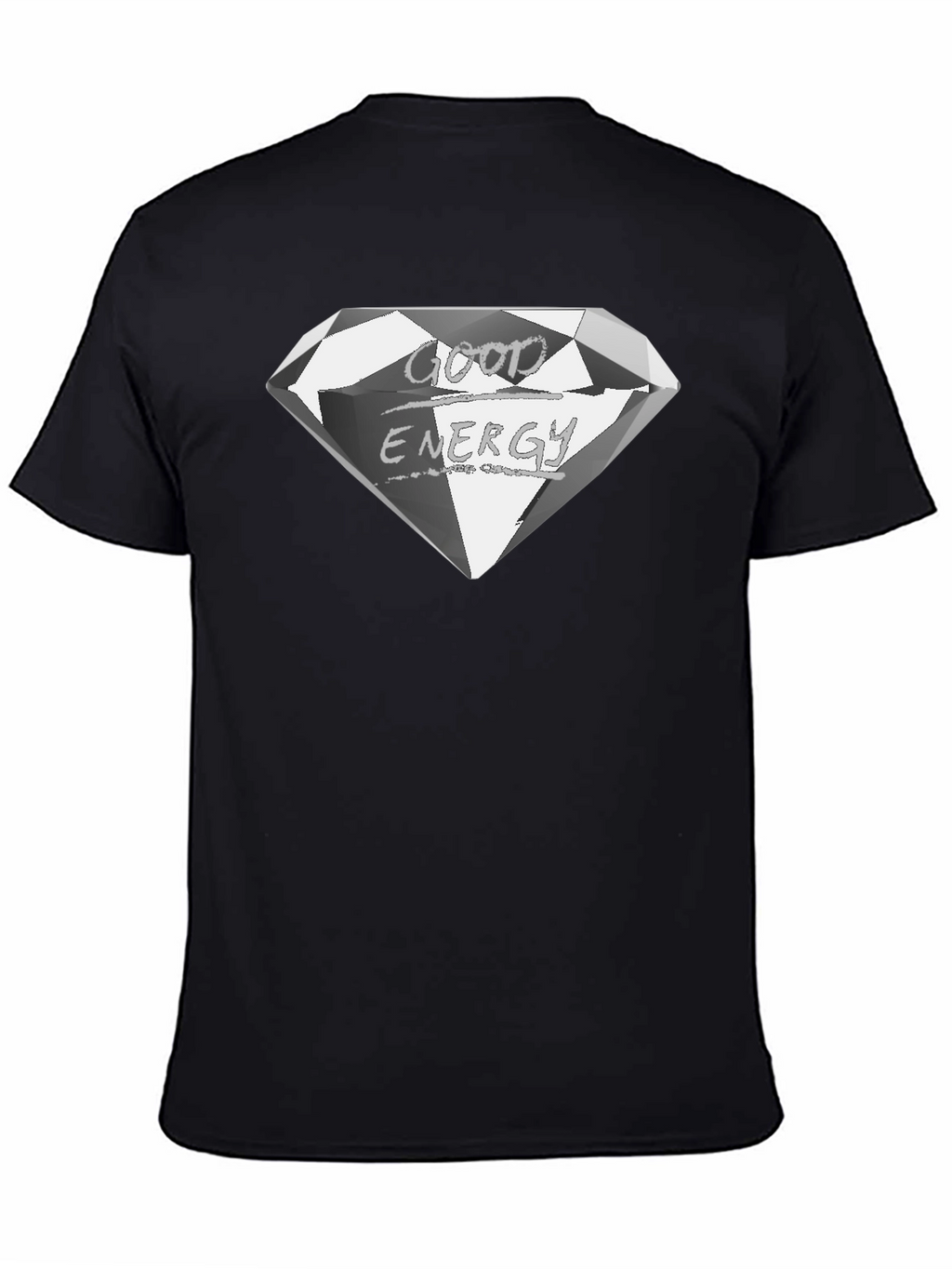 Good Energy Diamond Graphic Tee - Premium Black Shirt