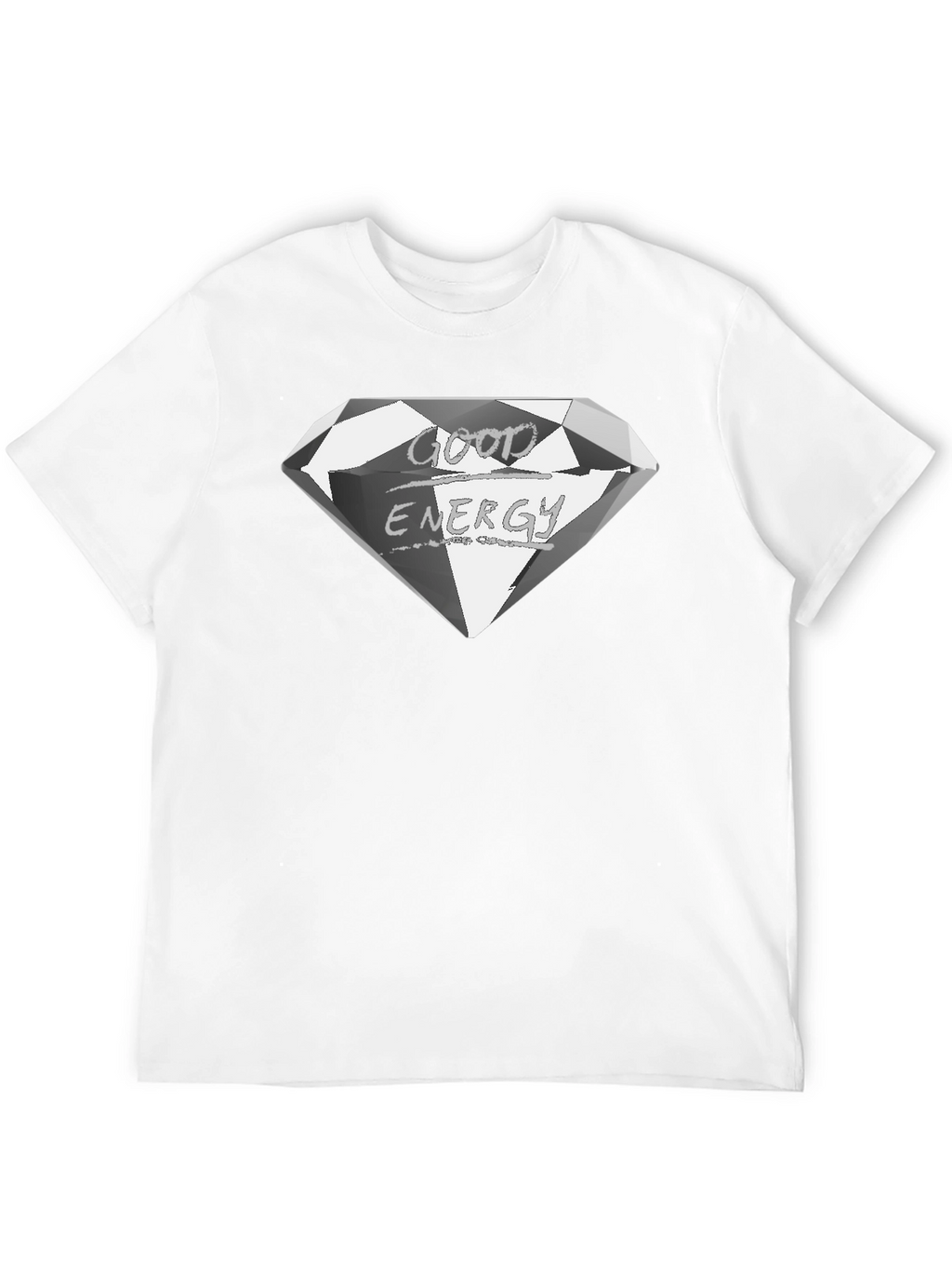 Good Energy Diamond Graphic Tee - Premium Black Shirt