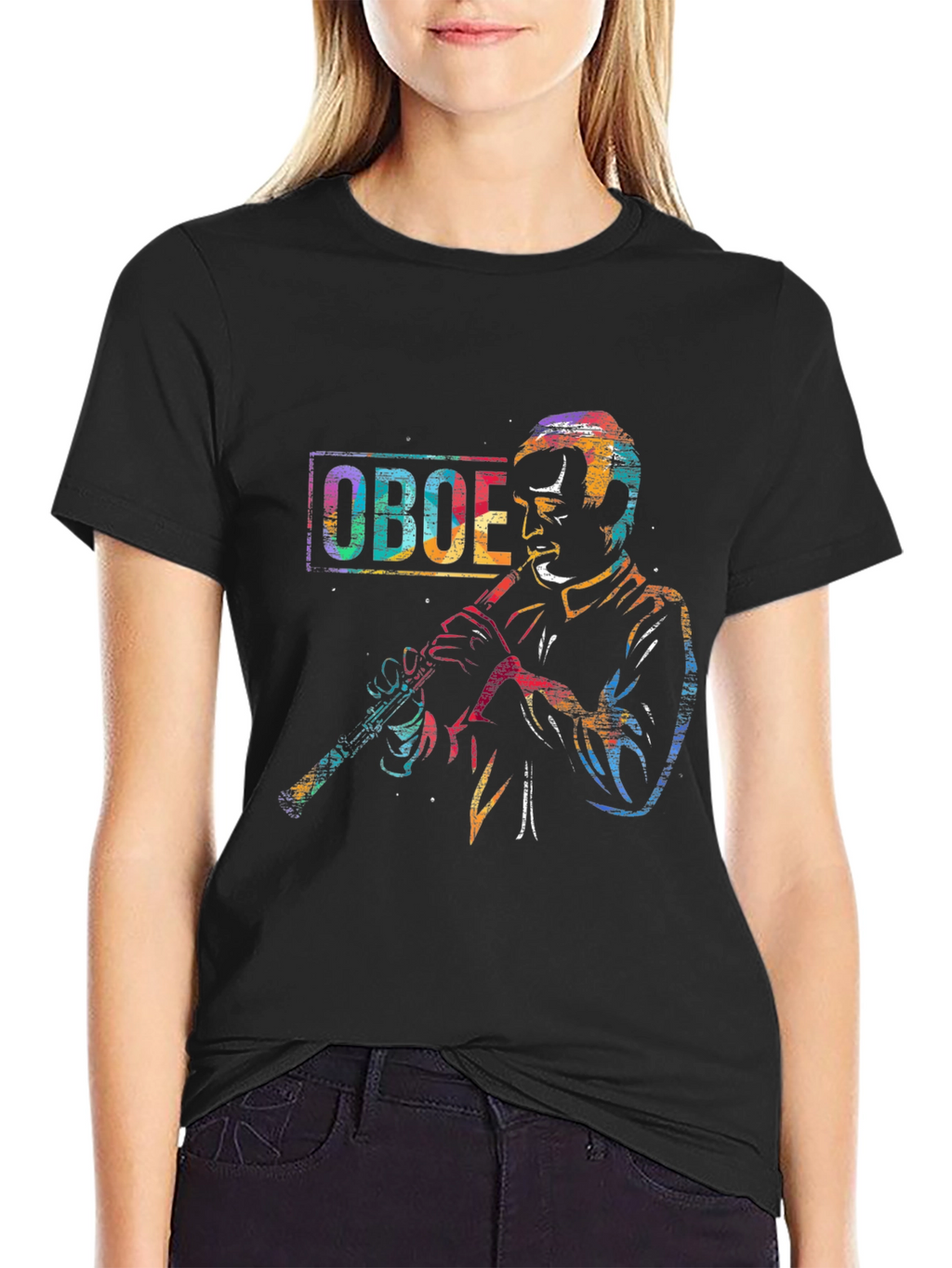 Oboe Player Graphic T-Shirt - Musician Tee