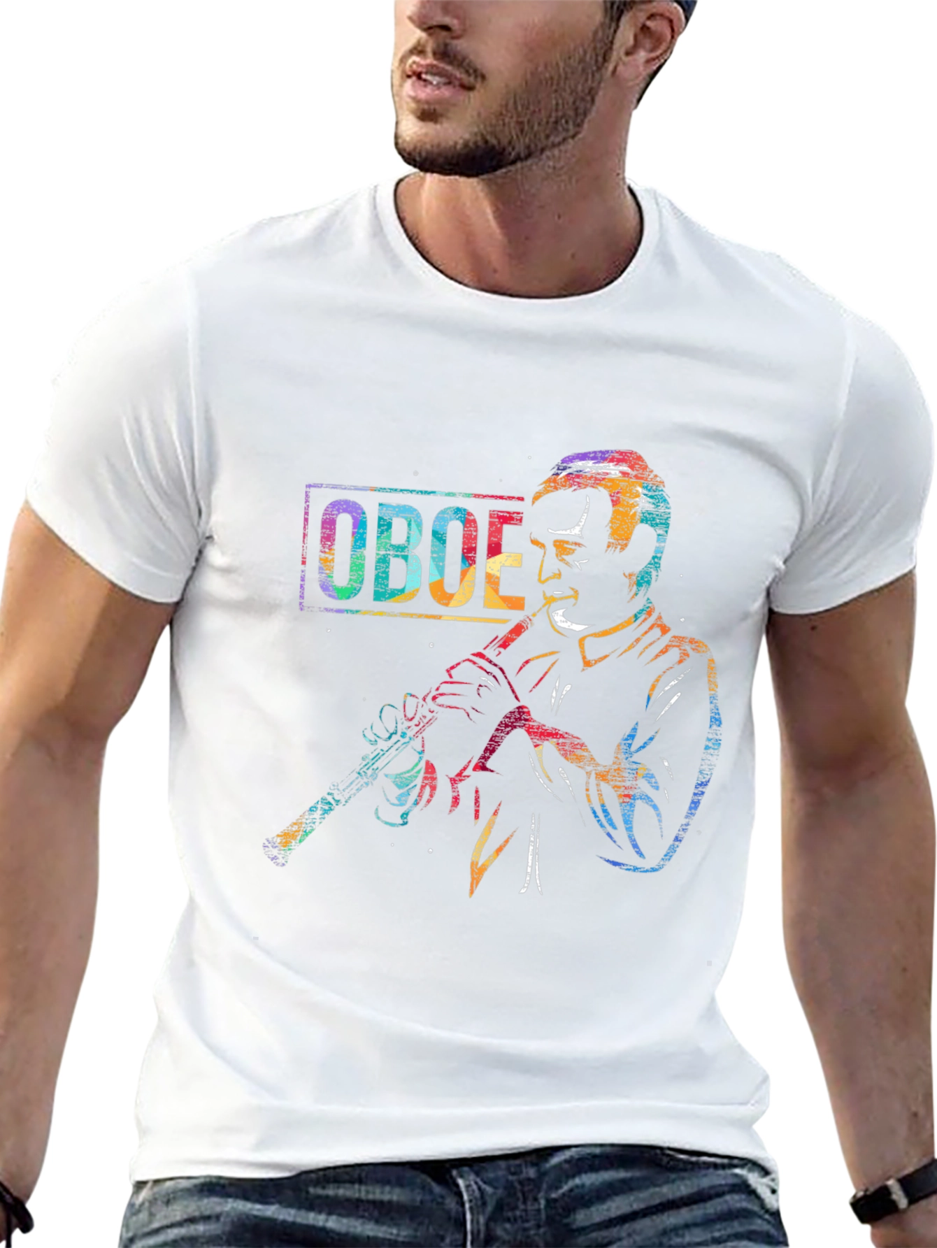 Oboe Player Graphic T-Shirt - Musician Tee