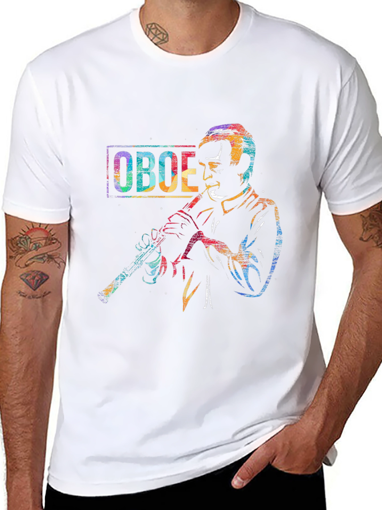 Oboe Player Graphic T-Shirt - Musician Tee