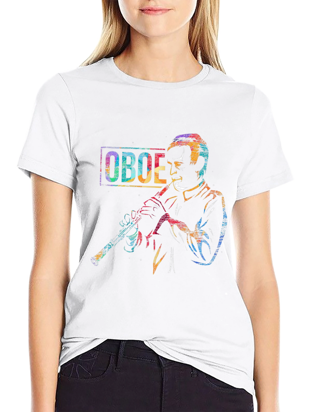 Oboe Player Graphic T-Shirt - Musician Tee