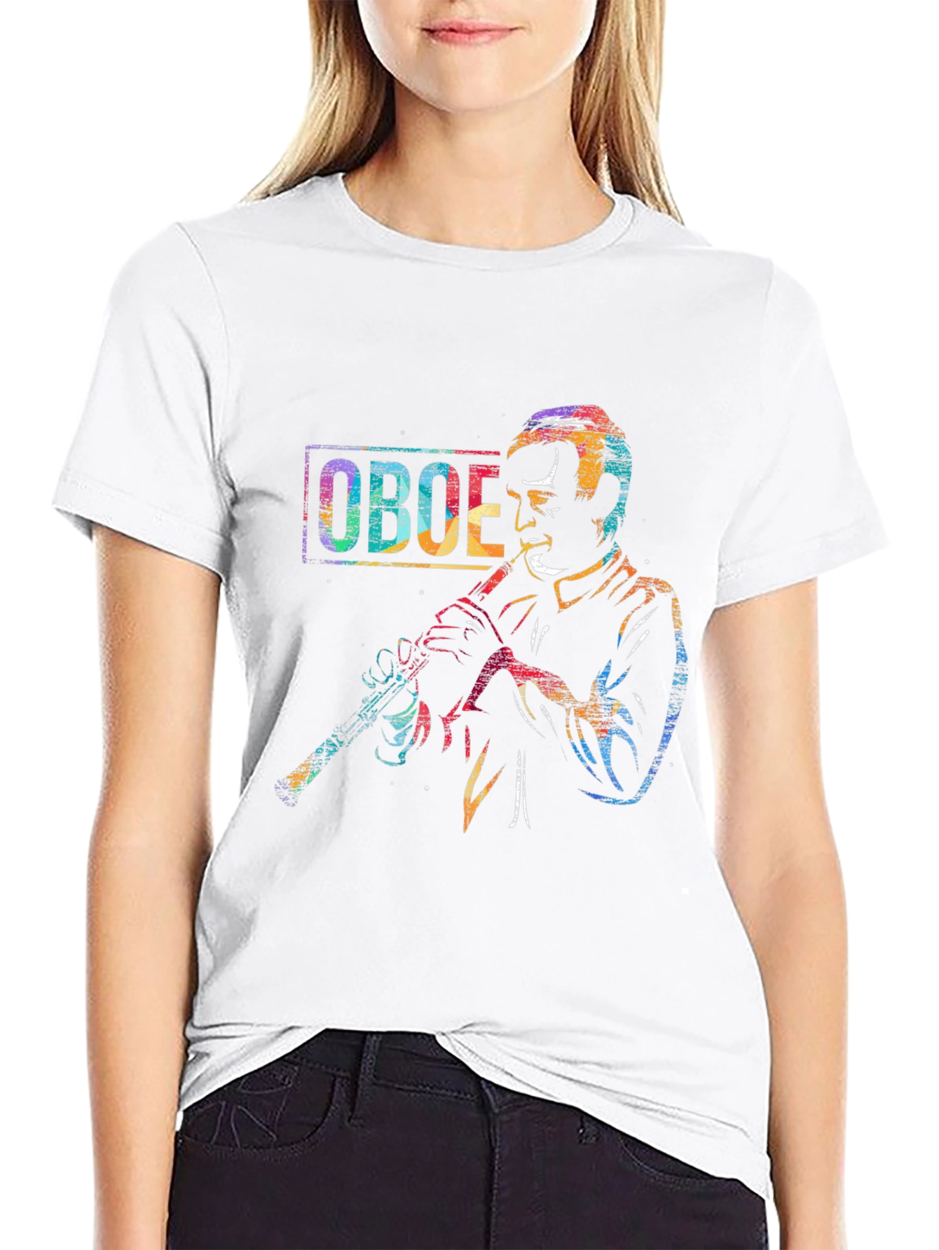 Oboe Player Graphic T-Shirt - Musician Tee