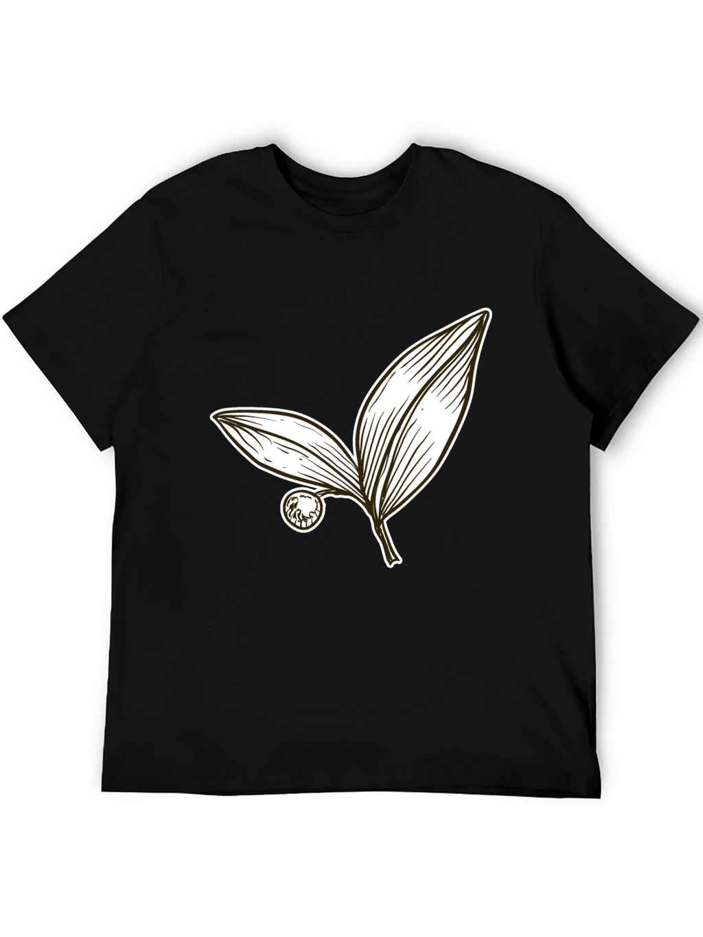 Botanical Leaf Graphic Tee - Stylish Casual Wear