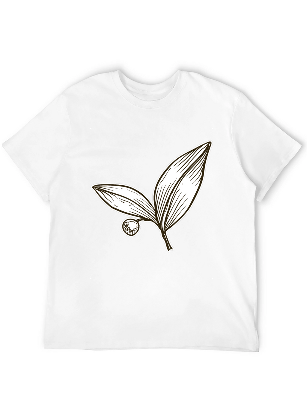 Botanical Leaf Graphic Tee - Stylish Casual Wear