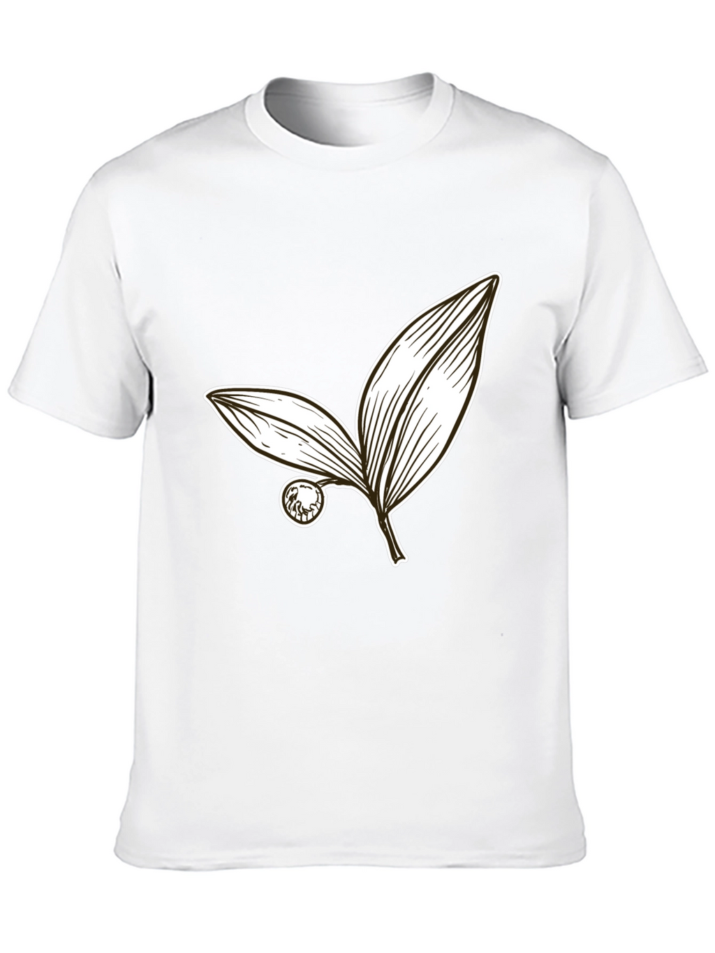 Botanical Leaf Graphic Tee - Stylish Casual Wear