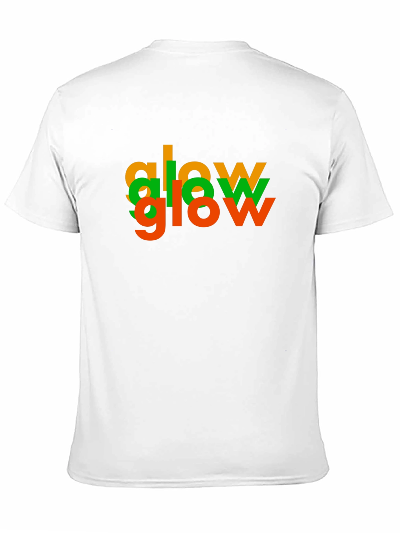 Glow Tri-Color Graphic Tee - Modern Black T-Shirt