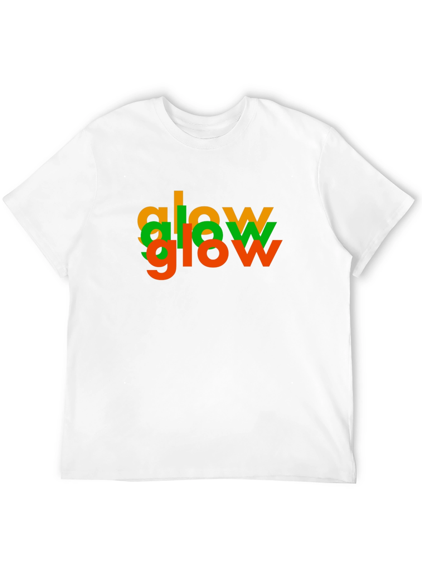 Glow Tri-Color Graphic Tee - Modern Black T-Shirt