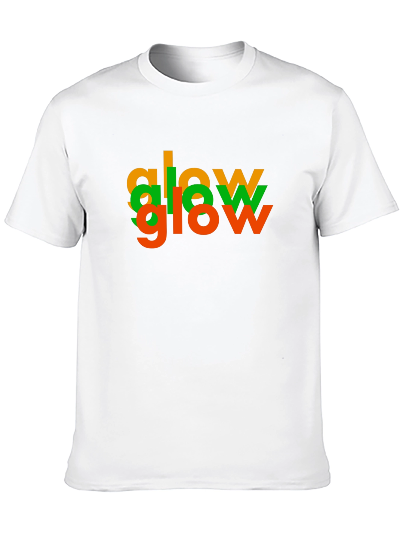 Glow Tri-Color Graphic Tee - Modern Black T-Shirt