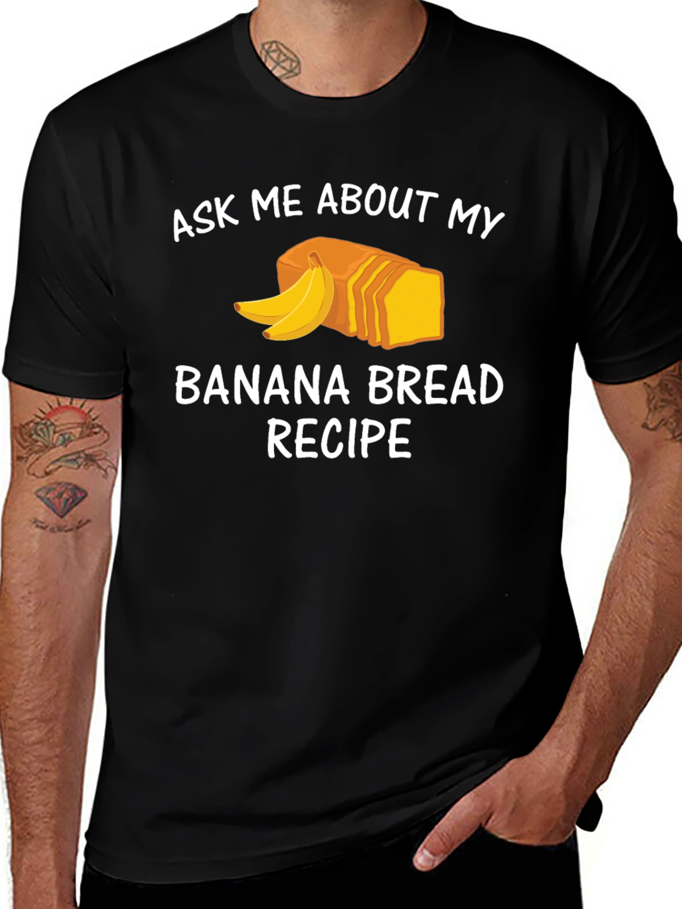 Banana Bread Recipe T-Shirt