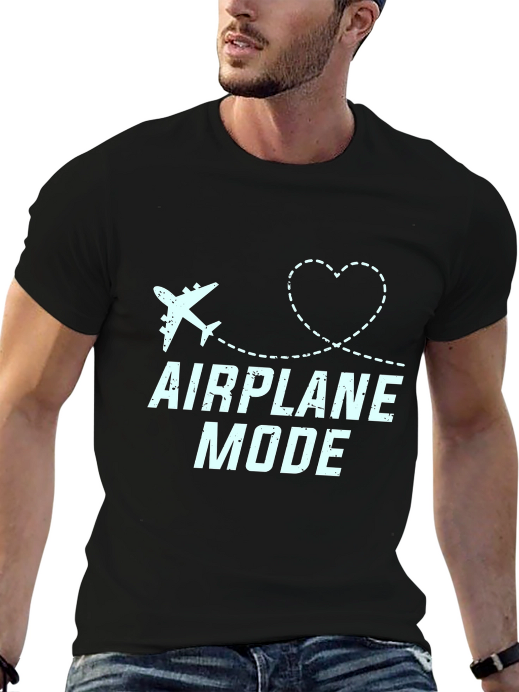 Airplane Mode Graphic Tee - Travel Lover Shirt